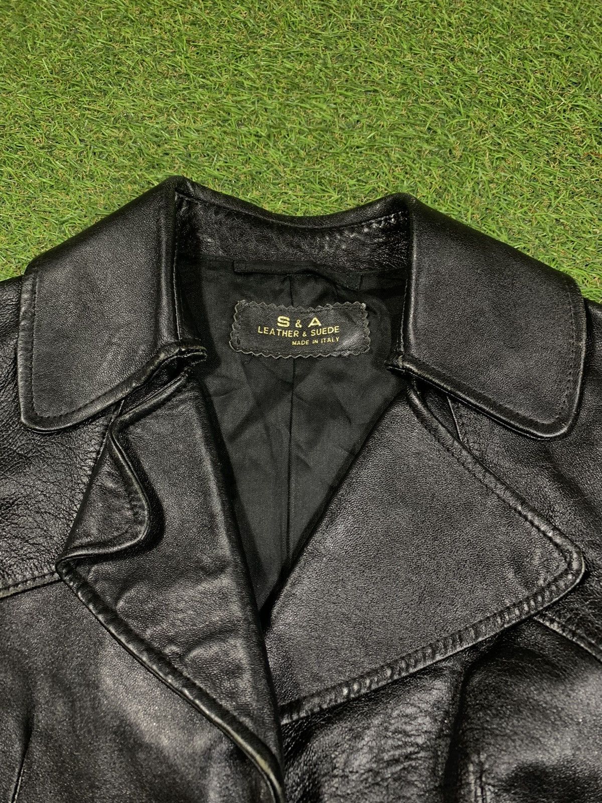 Leather Vintage Y2K Leather coat jacket streetwear opium style Size S / US 4 / IT 40 - 5 Thumbnail