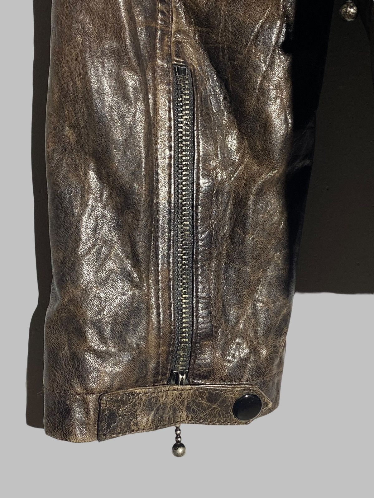 Allsaints Allsaints Drought Leather Biker Jacket Size US L / EU 52-54 / 3 - 8 Thumbnail