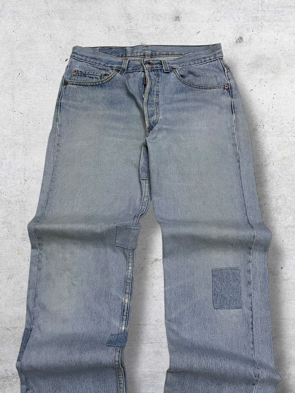Levi's Vintage Clothing VINTAGE 501 LEVIS USA DESIGNER 90S OG PATCHWORK GRUNGE DENIM Size US 30 / EU 46 - 4 Thumbnail