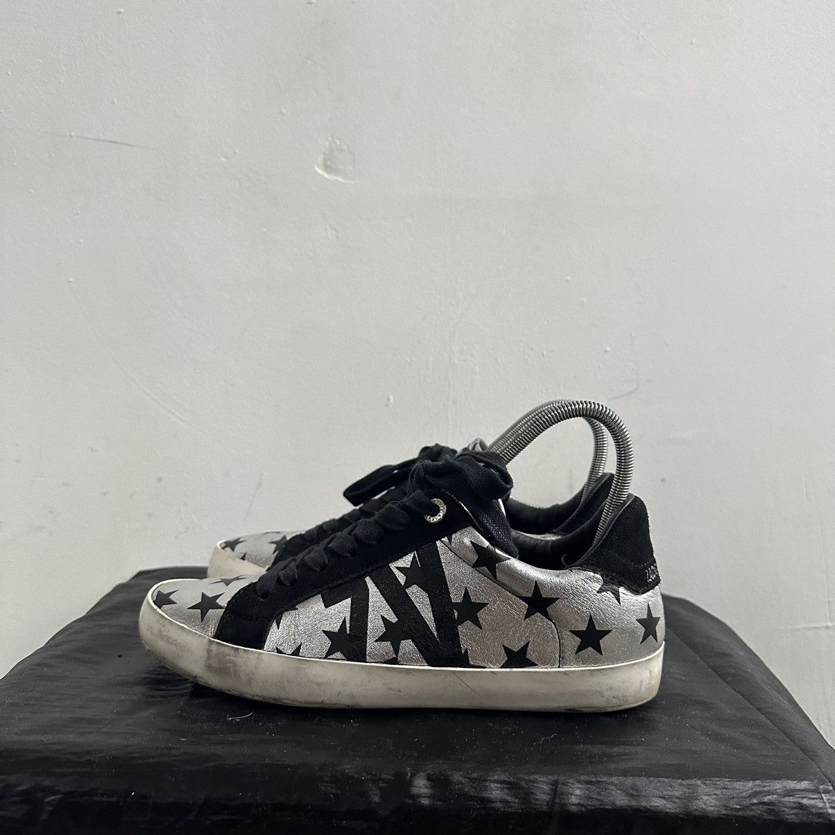 Zadig & Voltaire Zadig & Voltaire Lightning Leather Low-Top Sneakers Size US 8 / IT 38 - 5 Thumbnail