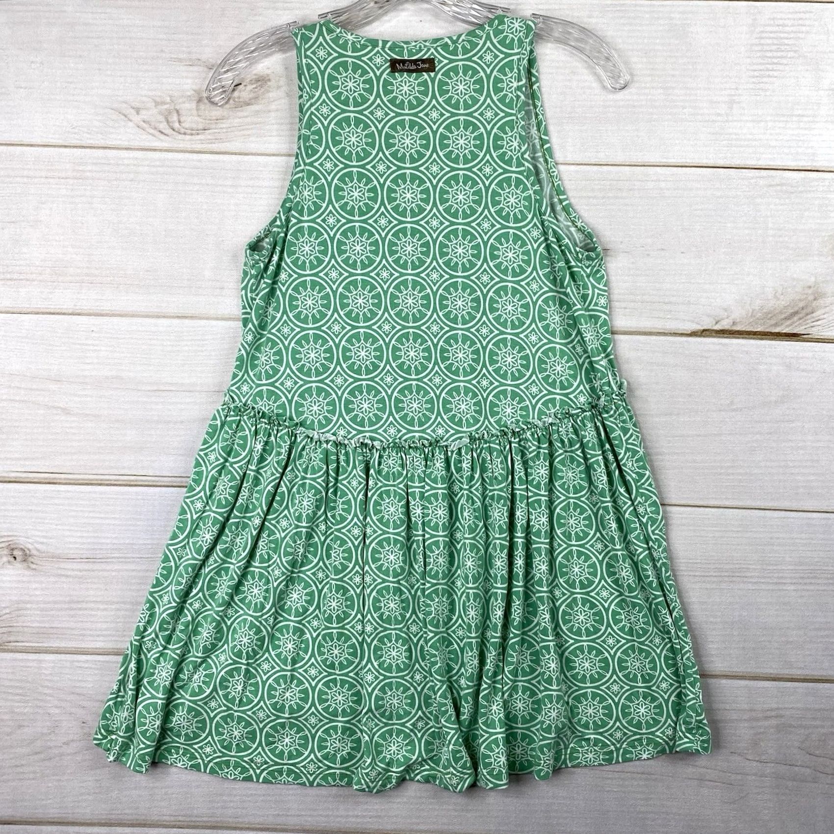 Vintage Womens Matilda Jane Tank Top S Green Sleeveless Tunic Scoop Neck Casual Bohemian Knit Spandex Viscose Stretch Shirt Girls Womens Size S / US 4 / IT 40 - 7 Thumbnail