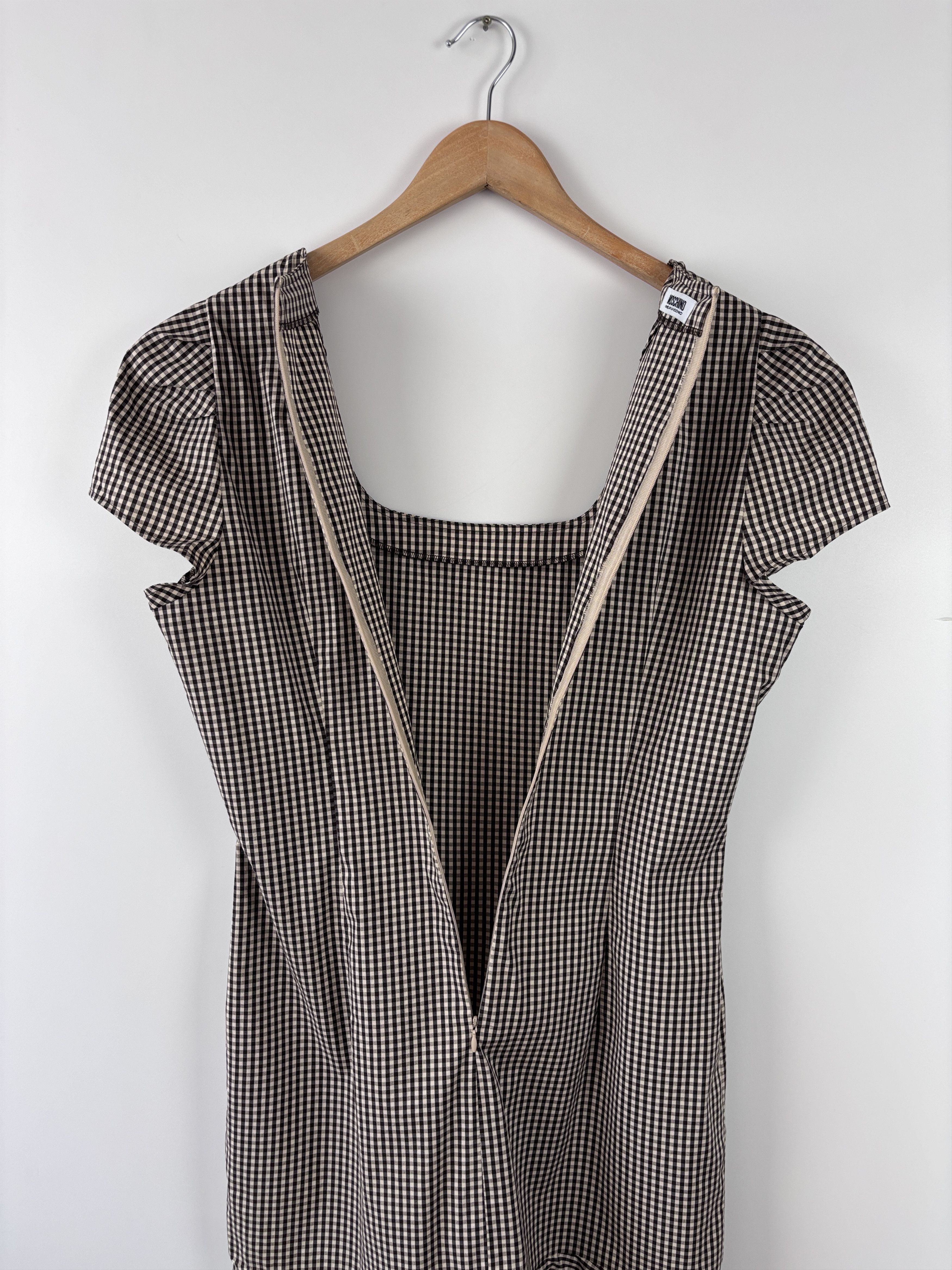 Moschino × Vintage Vintage Moschino Cheap & Chic Cheked Dress Size US 12 Size XL / US 12-14 / IT 48-50 - 8 Thumbnail