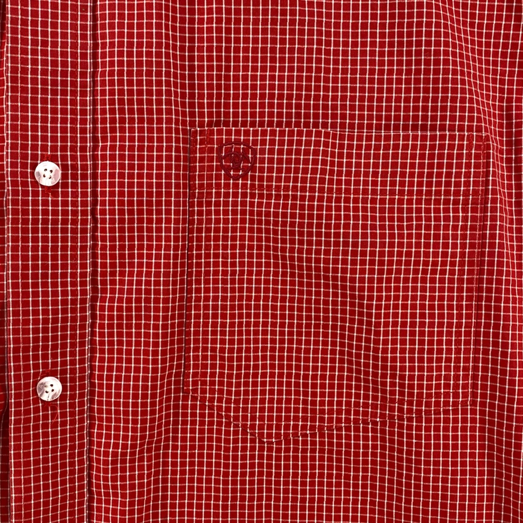 Ariat Ariat Pro Series Cowboy Western Button Up Red Shirt Long Sleeve Mens XL Size US XL / EU 56 / 4 - 4 Thumbnail