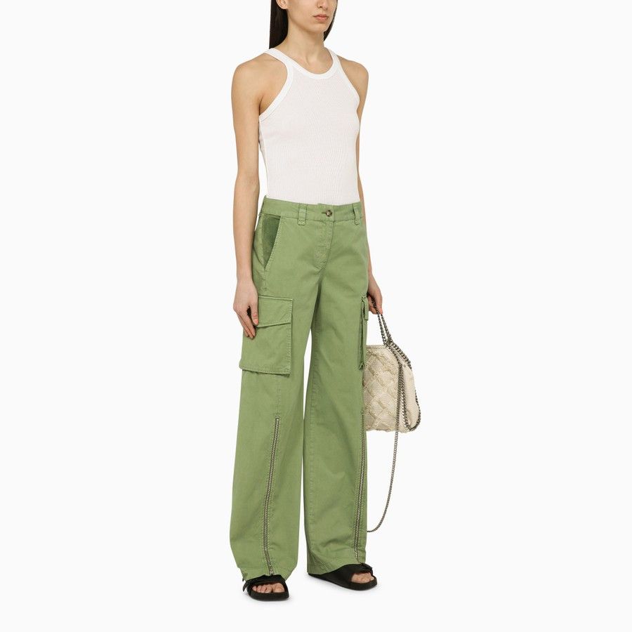 Stella McCartney o1d2blof1024 Trousers in Green Size 28" / US 6 / IT 42 - 2 Thumbnail