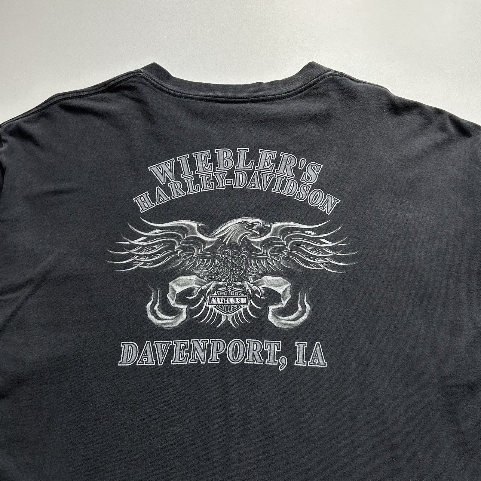 Harley Davidson Vintage Harley Davidson Long Sleeve T Shirt 2XL Skull Chains Size US XXL / EU 58 / 5 - 4 Thumbnail