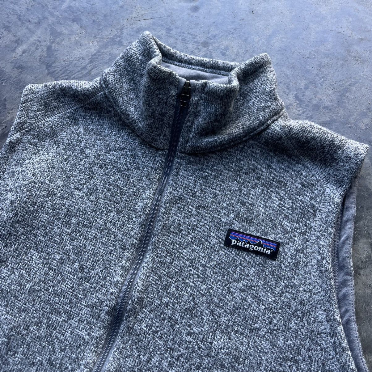 Patagonia × Vintage Patagonia Better Sweater Vest Gray Women's Birch White Size L / US 10 / IT 46 - 2 Thumbnail