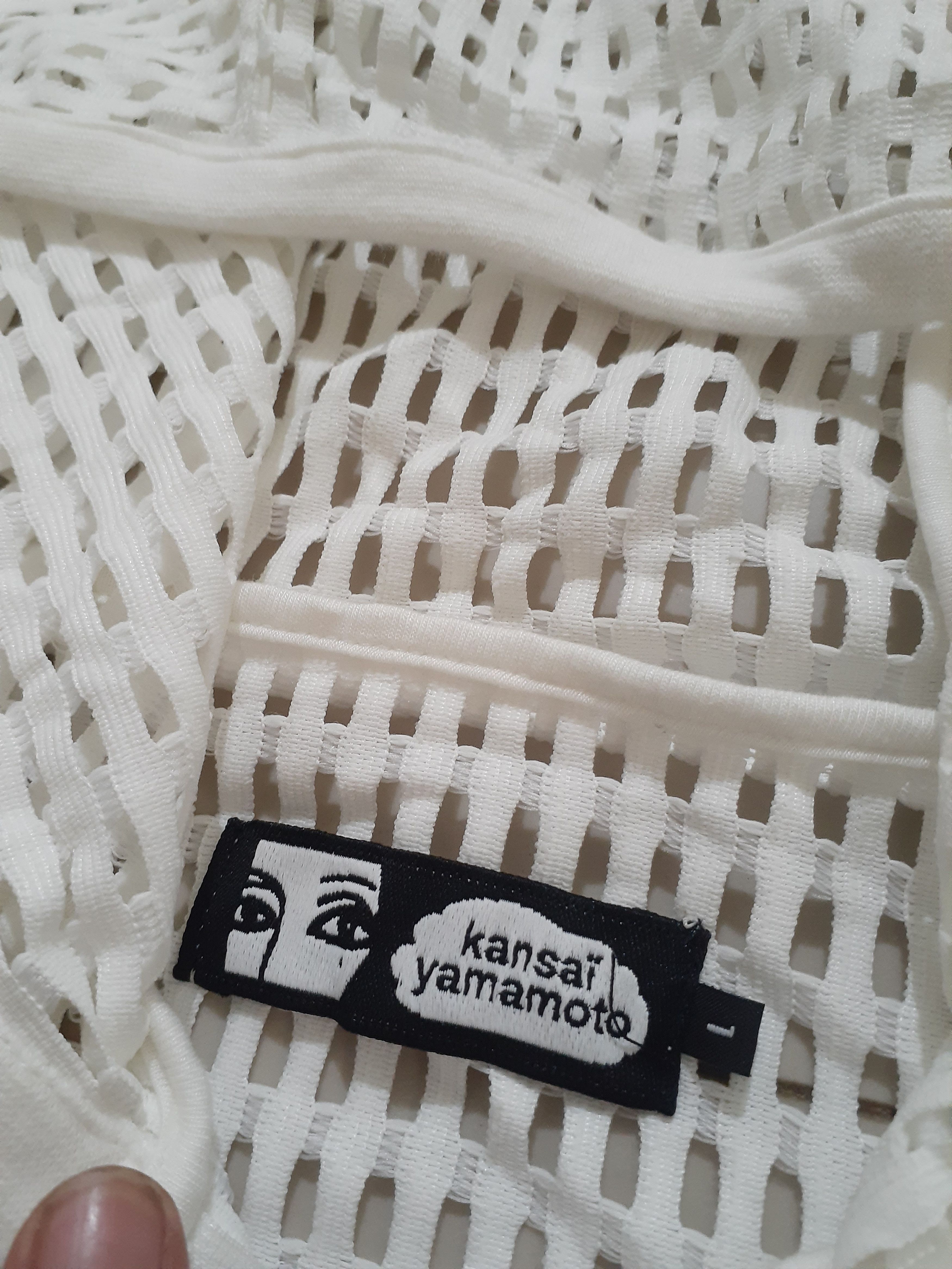 Japanese Brand × Kansai Yamamoto Kansai Yamamoto Mesh See Through Hoodie Size M / US 6-8 / IT 42-44 - 5 Thumbnail