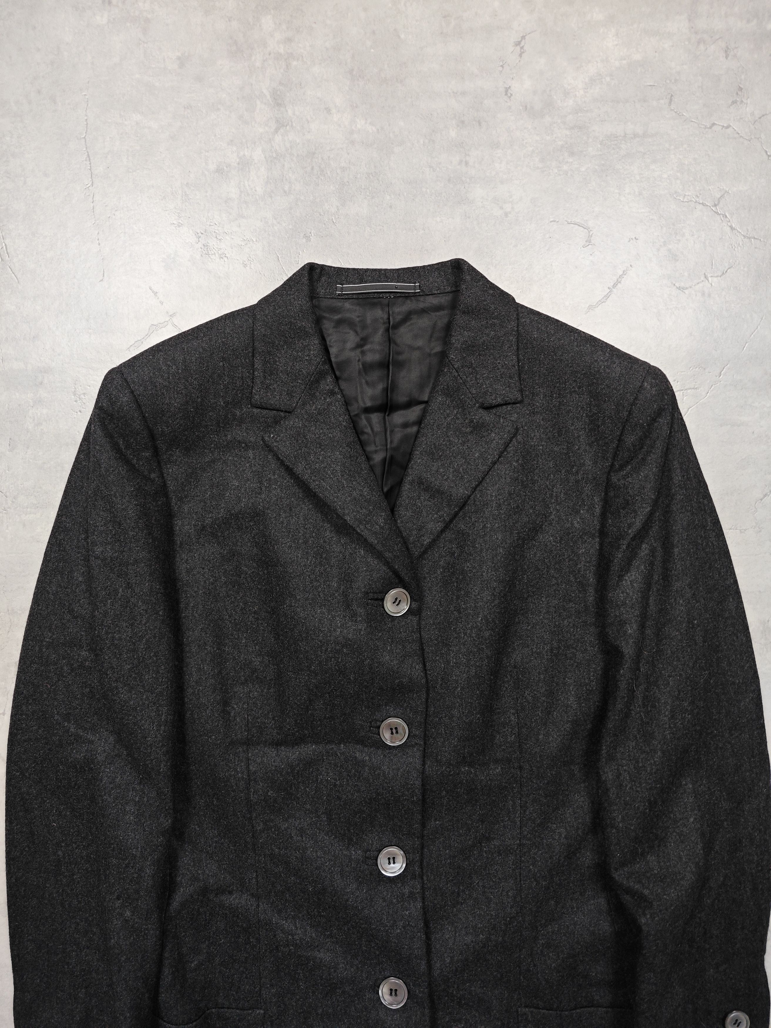 Versace Versace Vintage Wool Coat Size M / US 6-8 / IT 42-44 - 2 Thumbnail