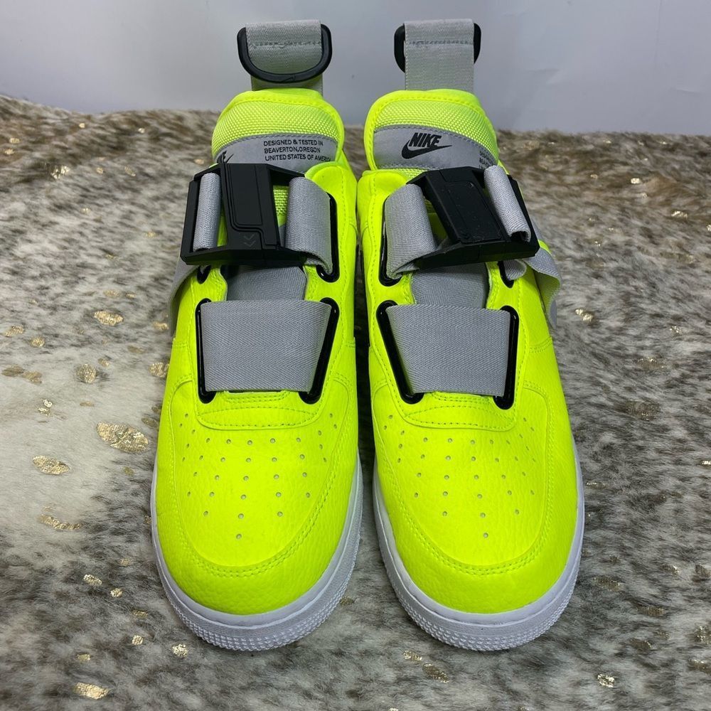 Nike Air Force Utility Neon Sneakers Size