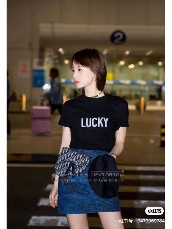 Dior Dior Lucky Black Cotton Short Sleeve T. Size XS / US 0-2 / IT 36-38 - 9 Thumbnail