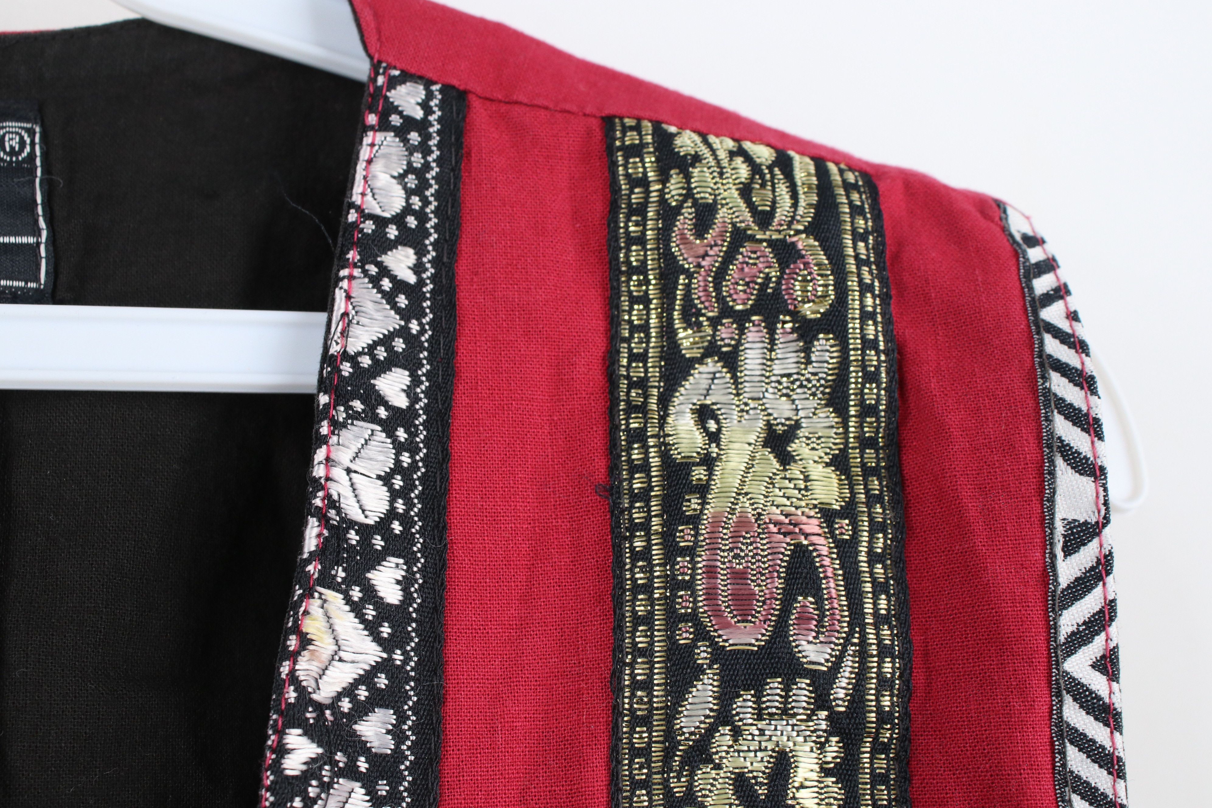Vintage Vintage 90s Streetwear Geometric Tapestry Vest Jacket Size L / US 10 / IT 46 - 6 Thumbnail