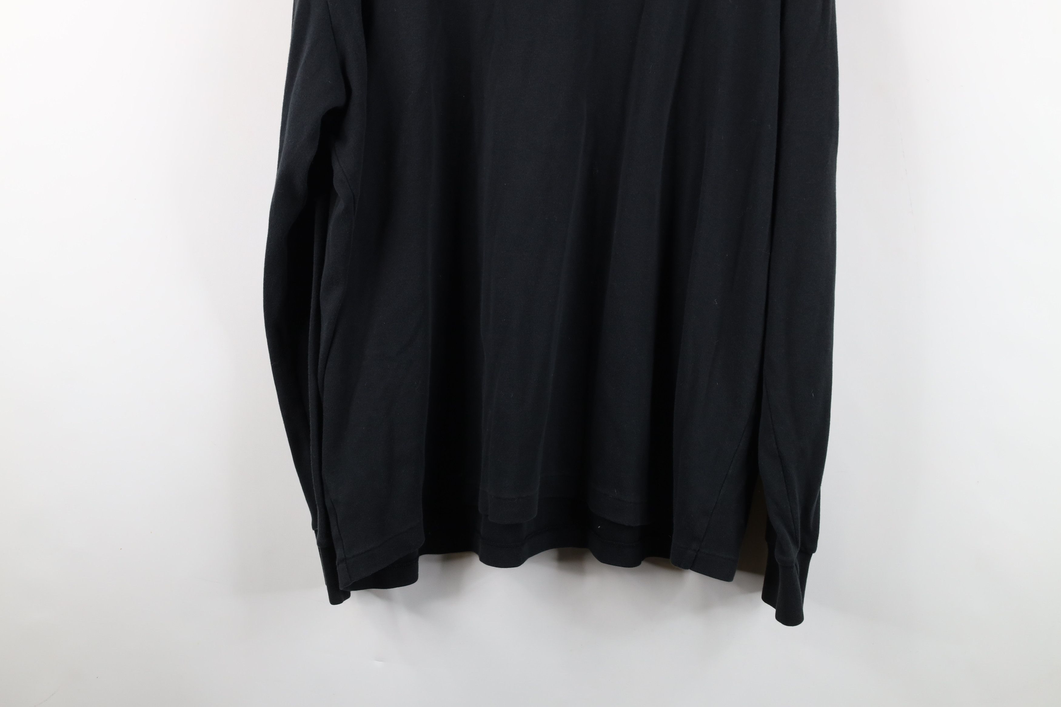 Ralph Lauren × Vintage Vintage 90s Ralph Lauren Knit Mock Neck T-Shirt Black USA Size US XL / EU 56 / 4 - 10 Thumbnail