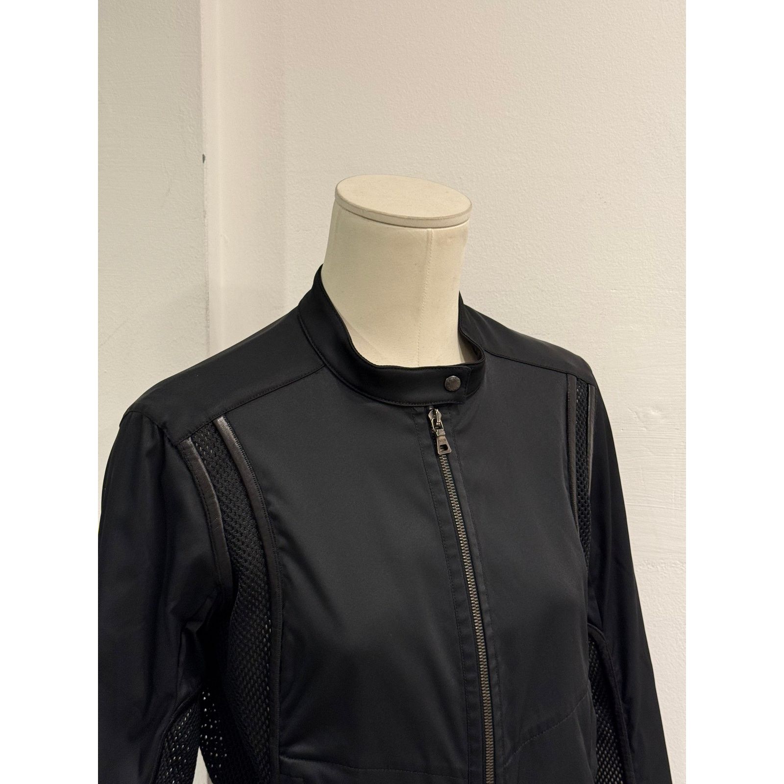 Prada 2000s Prada hybrid nylon jacket with leather trim Size M / US 6-8 / IT 42-44 - 4 Thumbnail