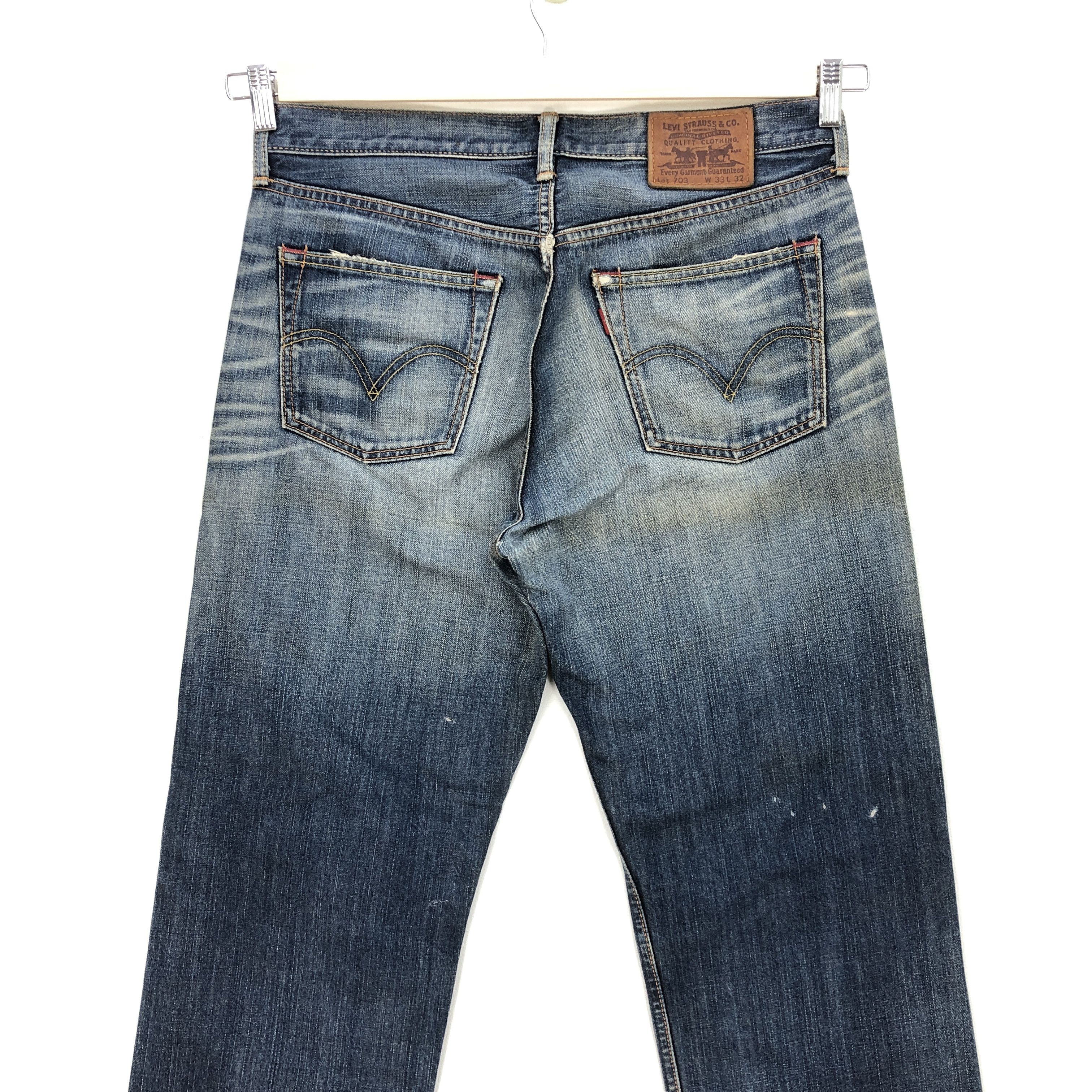 Levi's Vintage Levis Dark Blue Jeans Levis 703 Denim Pants Size US 32 / EU 48 - 4 Thumbnail
