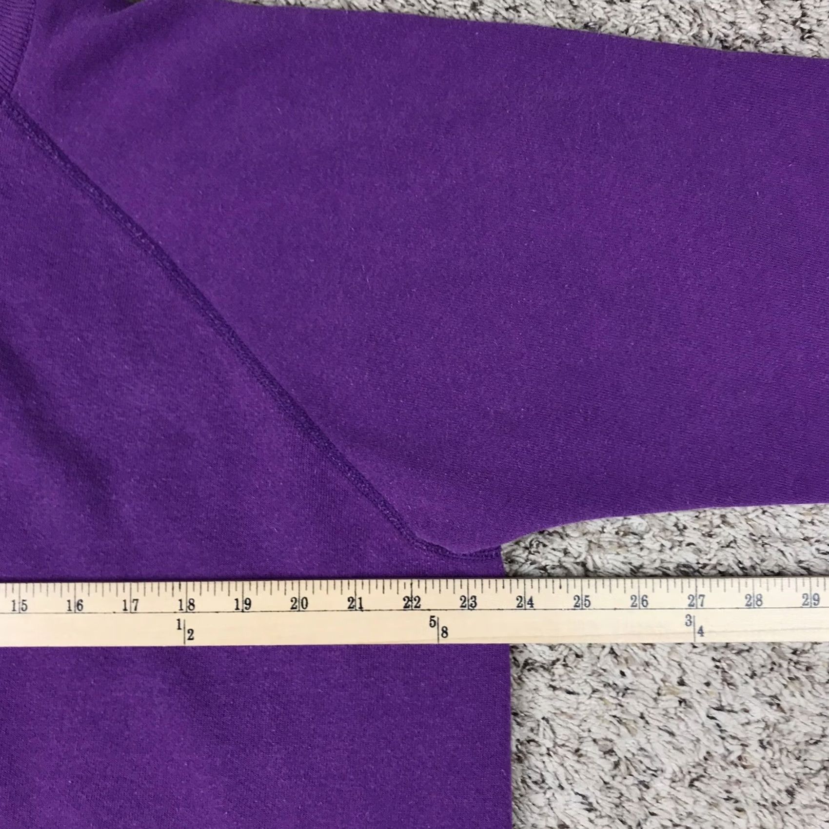 Hanes VINTAGE Hanes Purple Raglan Crewneck Sweatshirt Womens XL 90s Made USA Size XL / US 12-14 / IT 48-50 - 6 Thumbnail