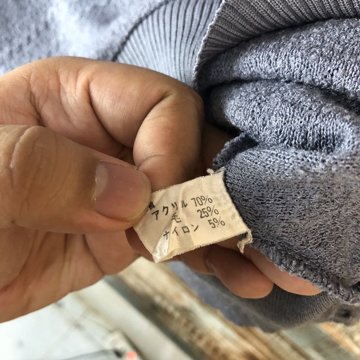 Aran Isles Knitwear × Japanese Brand Vintage Woods Sweaters Purple #972 Size M / US 6-8 / IT 42-44 - 10 Thumbnail