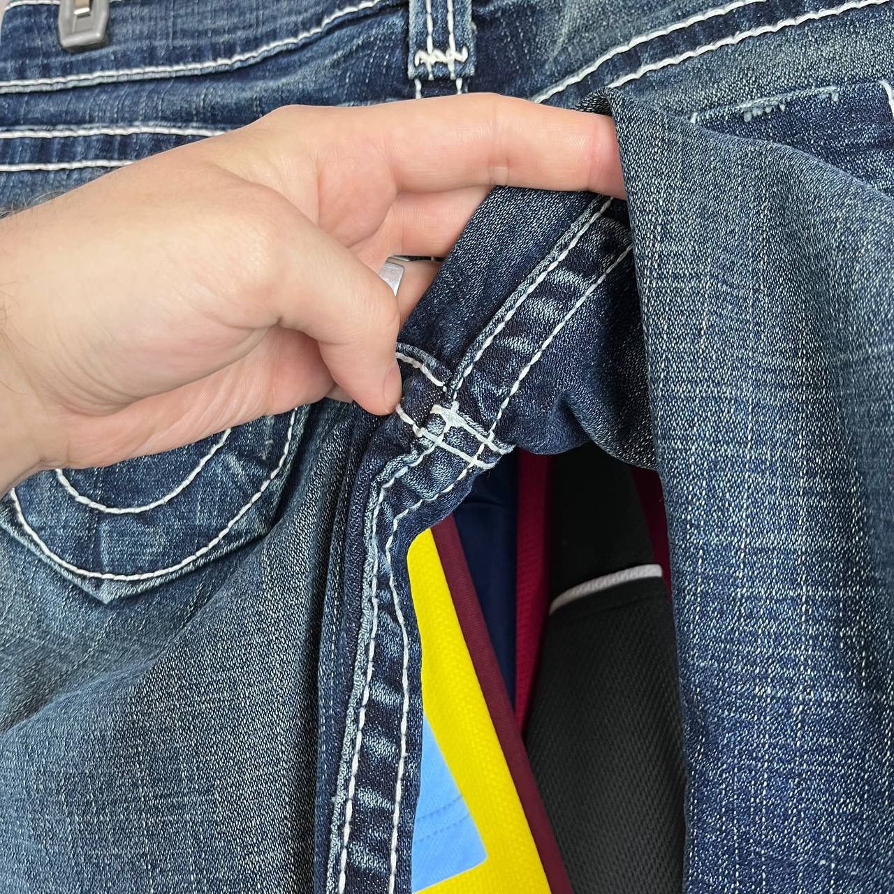 True Religion × Vintage True Religion Flared Bootcut Jeans Made in USA Size 26 Y2K Size 28" / US 6 / IT 42 - 8 Thumbnail