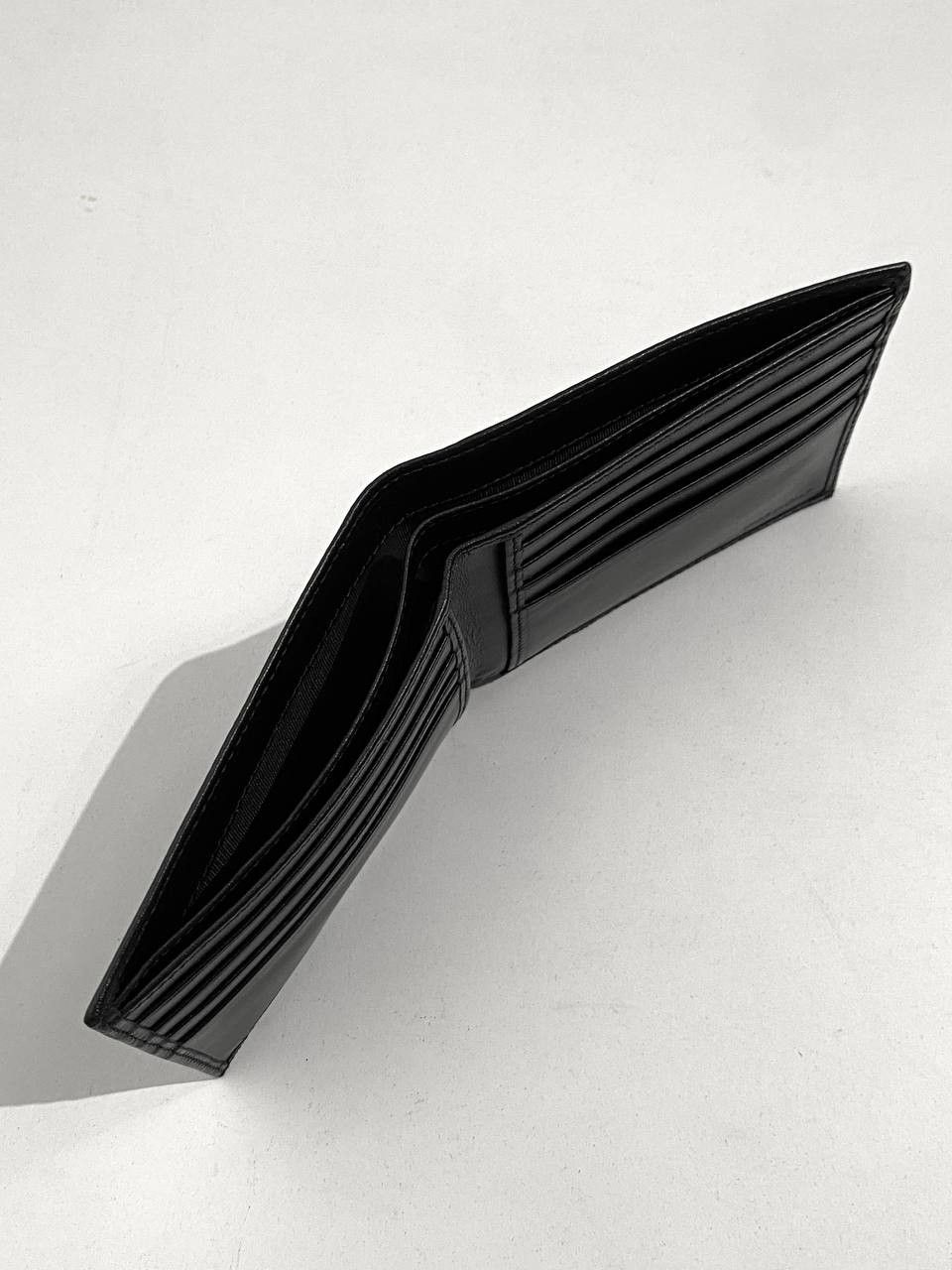 Prada Prada Milano Logo Saffiano Leather Black Bi Fold Wallet Size ONE SIZE - 9 Thumbnail