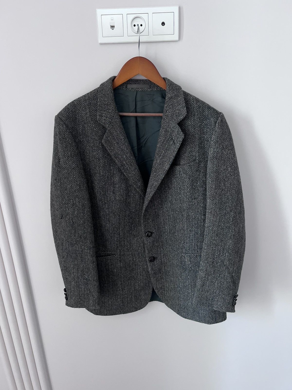 Harris Tweed Very rare wool blazer harris tweed Size 42R - 1 Thumbnail