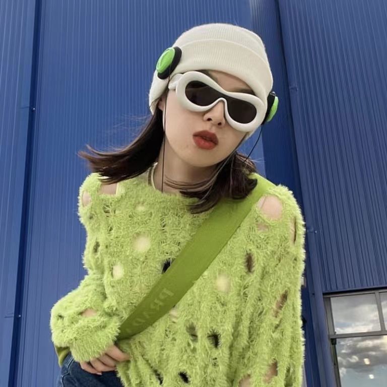 Electric Visual Punk Street ins style custom avant-garde sunglasses Size ONE SIZE - 4 Thumbnail