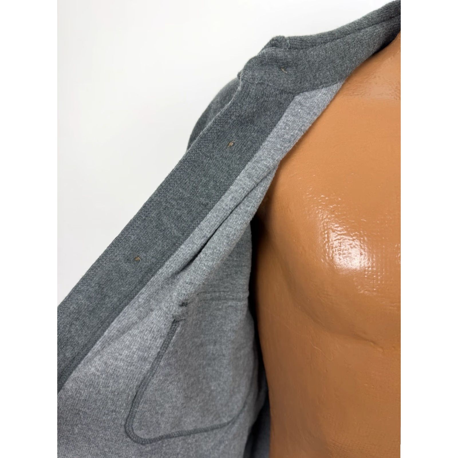 Tommy Bahama VINTAGE Tommy Bahama Shirt Jacket Mens Large Charcoal Gray Ribbed Cotton Knit Button Up Size US L / EU 52-54 / 3 - 6 Thumbnail