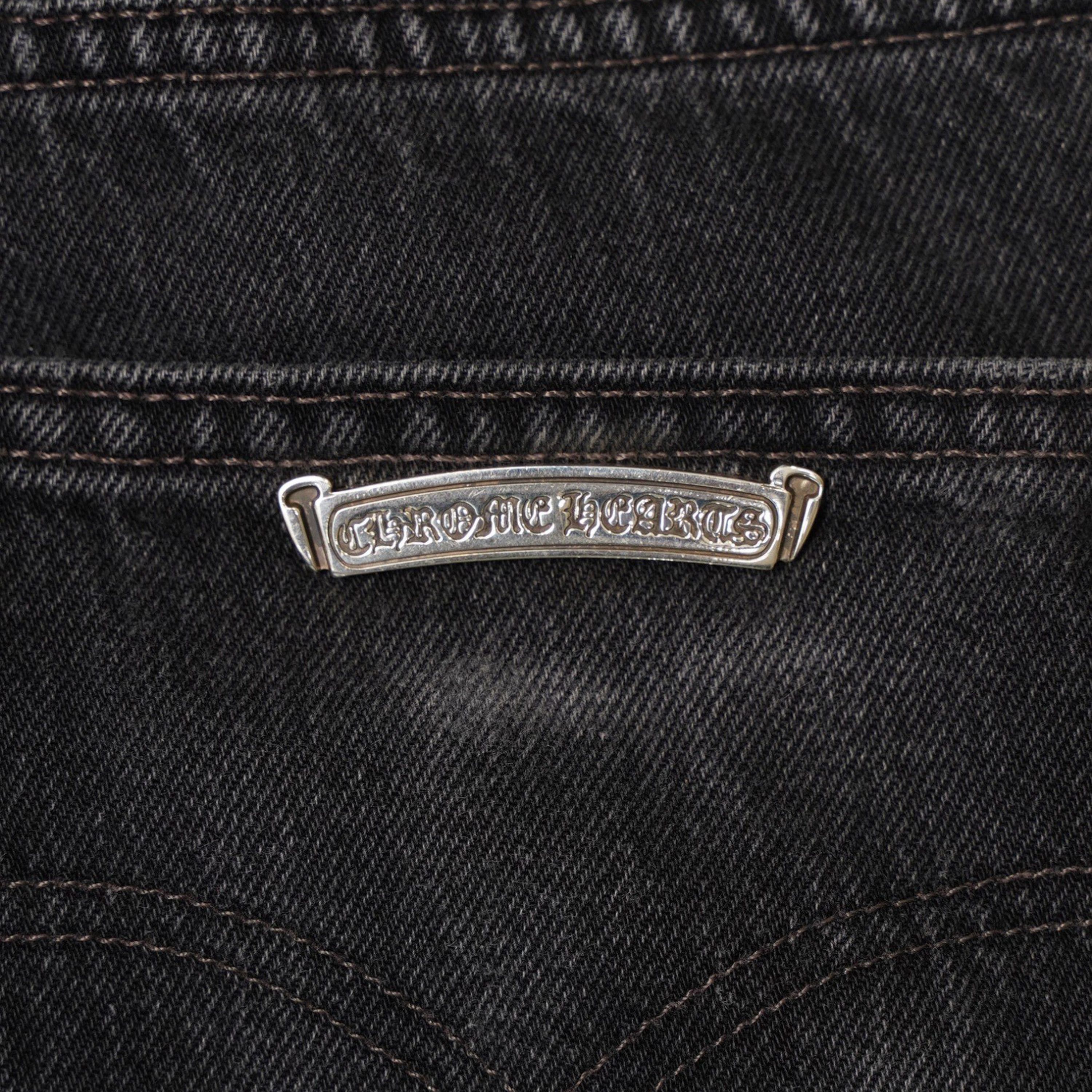Chrome Hearts Chrome Hearts Black Denim Overpatched Vintage Jeans Size US 33 - 17 Thumbnail