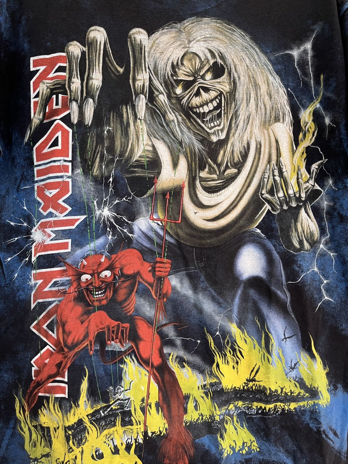Band Tees Iron maiden The number of the beast Allover shirt Size US L / EU 52-54 / 3 - 3 Thumbnail