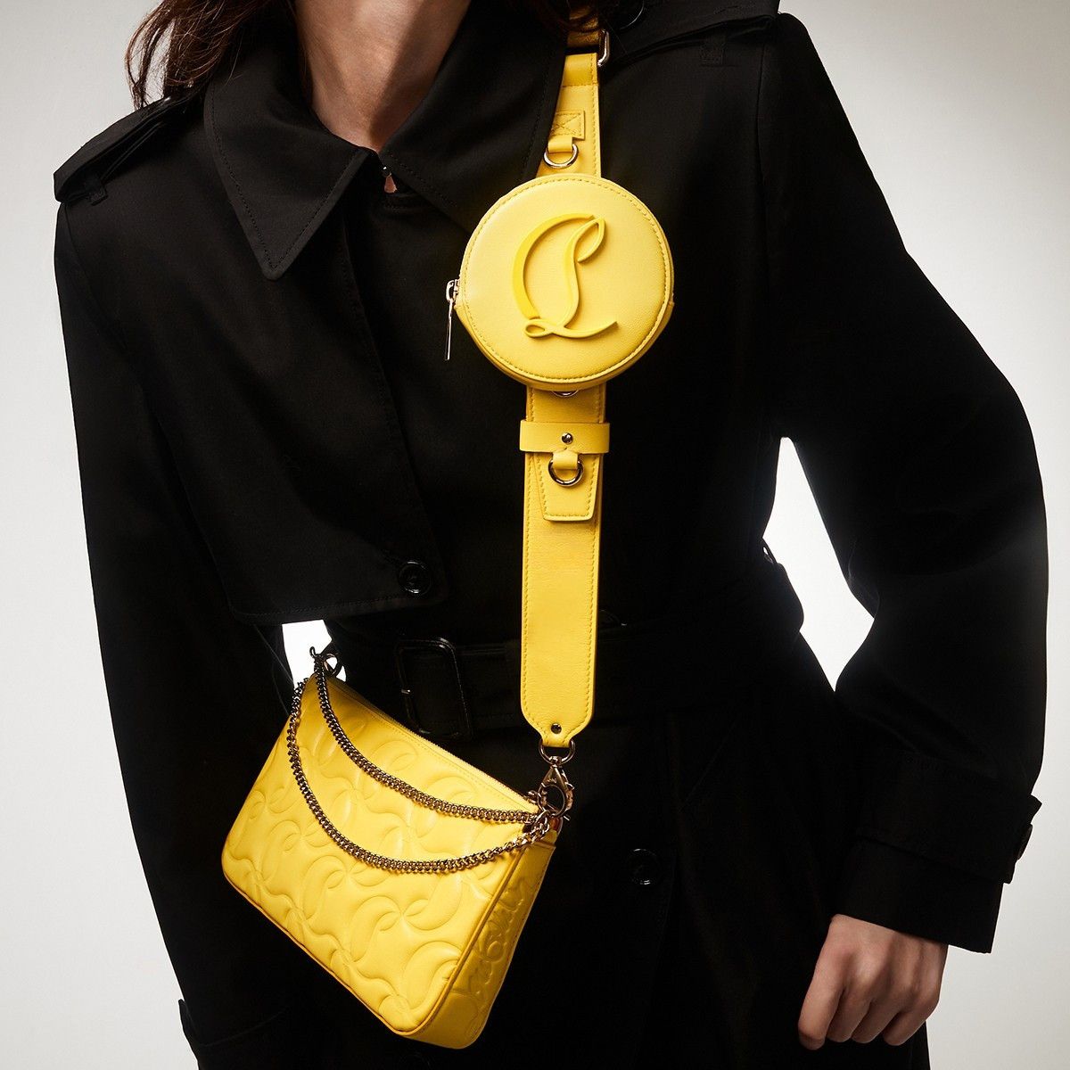 Christian Louboutin o1s1wg110225 Size: OS/Loubila Crossbody in Yellow Size ONE SIZE - 8 Thumbnail