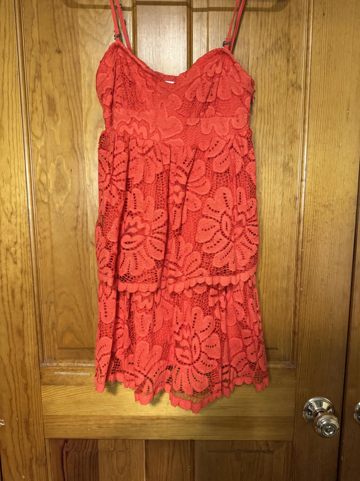 Other Maeve Coral Lace Casual Dress Size ONE SIZE - 1 Thumbnail
