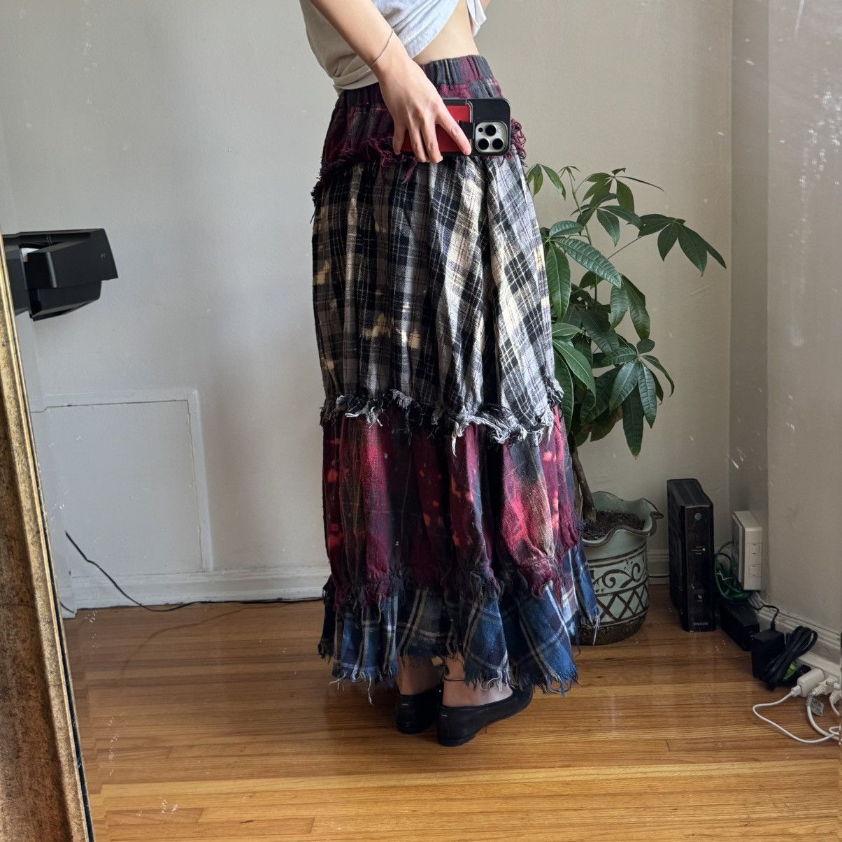 R13 R13 PIECED GATHERED SKIRT Size 26" / US 2 / IT 38 - 4 Thumbnail