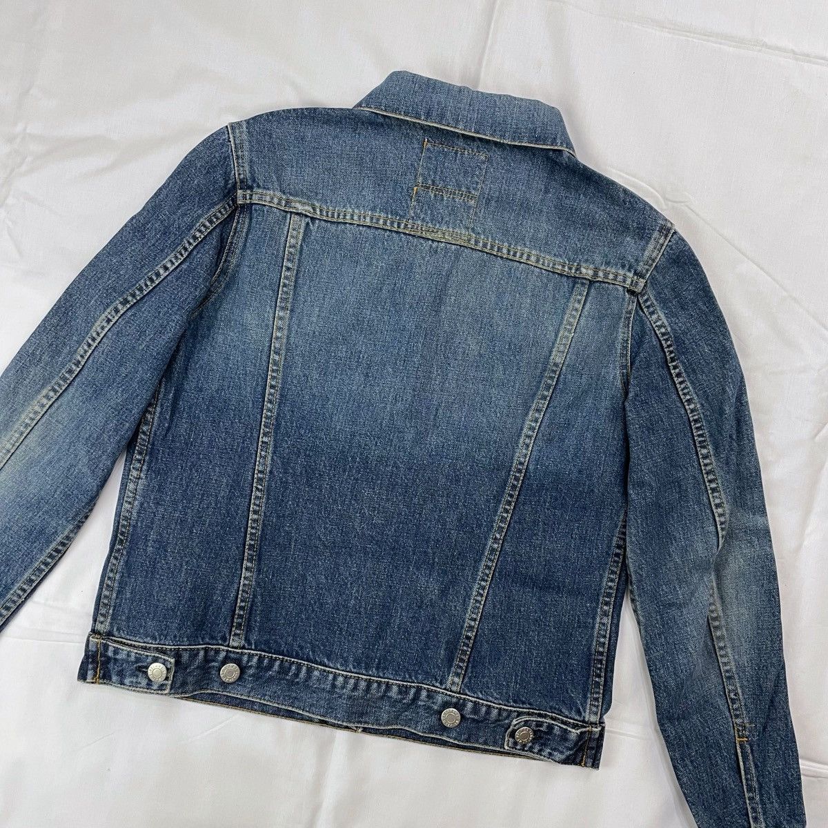 Helmut Lang 2002 Helmut Lang Jeans Washed Vintage Dark Denim Fade Jacket Size M / US 6-8 / IT 42-44 - 5 Thumbnail