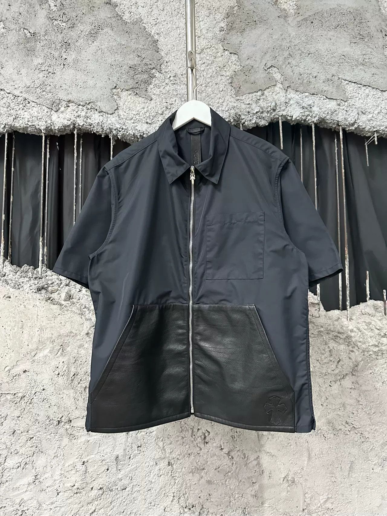 Chrome Hearts chrome hearts leather short sleeve shirt jacket Size US M / EU 48-50 / 2 - 1 Thumbnail