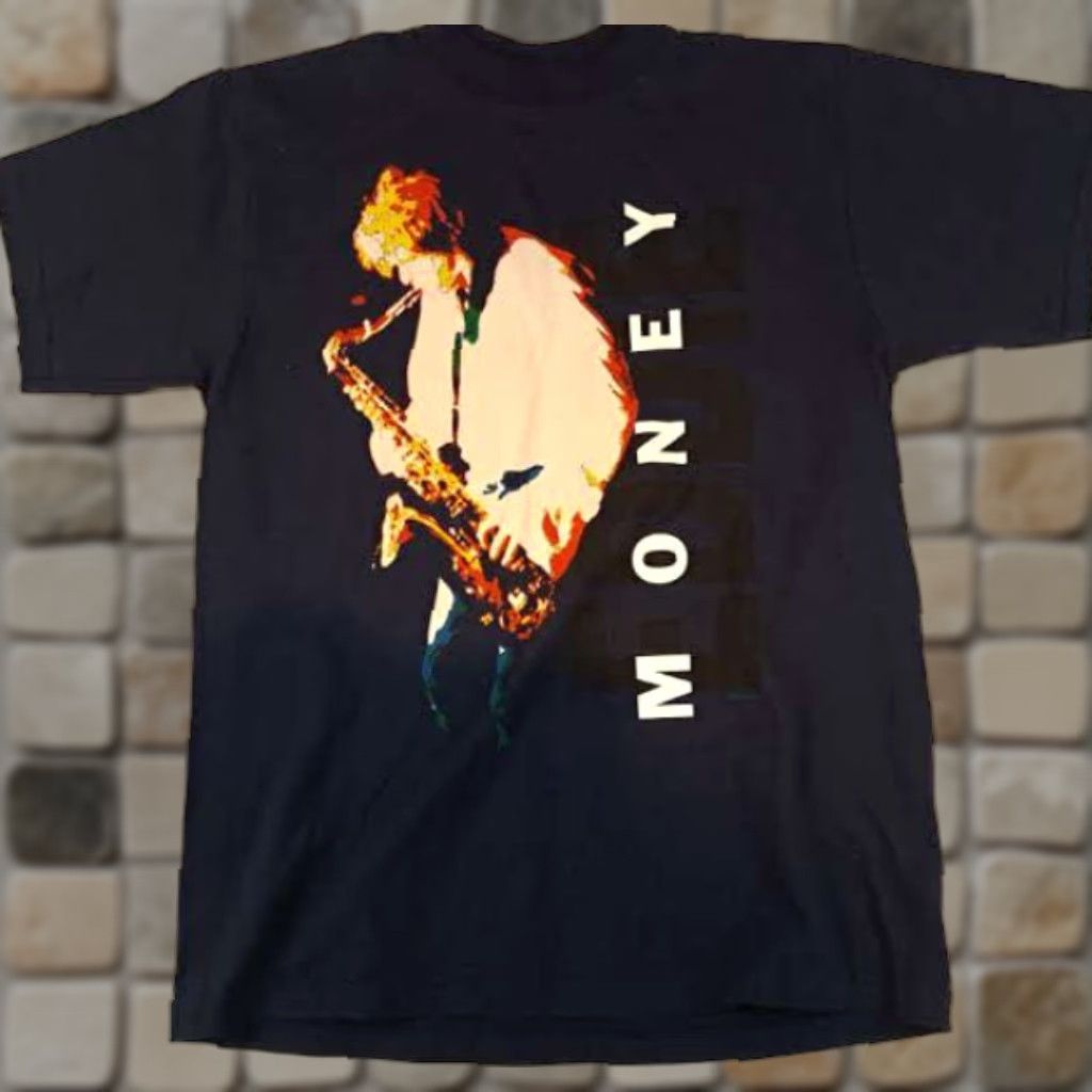 Tultex VINTAGE Eddie Money Rock&Roll 1995 Love Money Tour T-Shirt L Navy USA Mens Short Sleeve Tultex Single Stitch Size US L / EU 52-54 / 3 - 1 Thumbnail