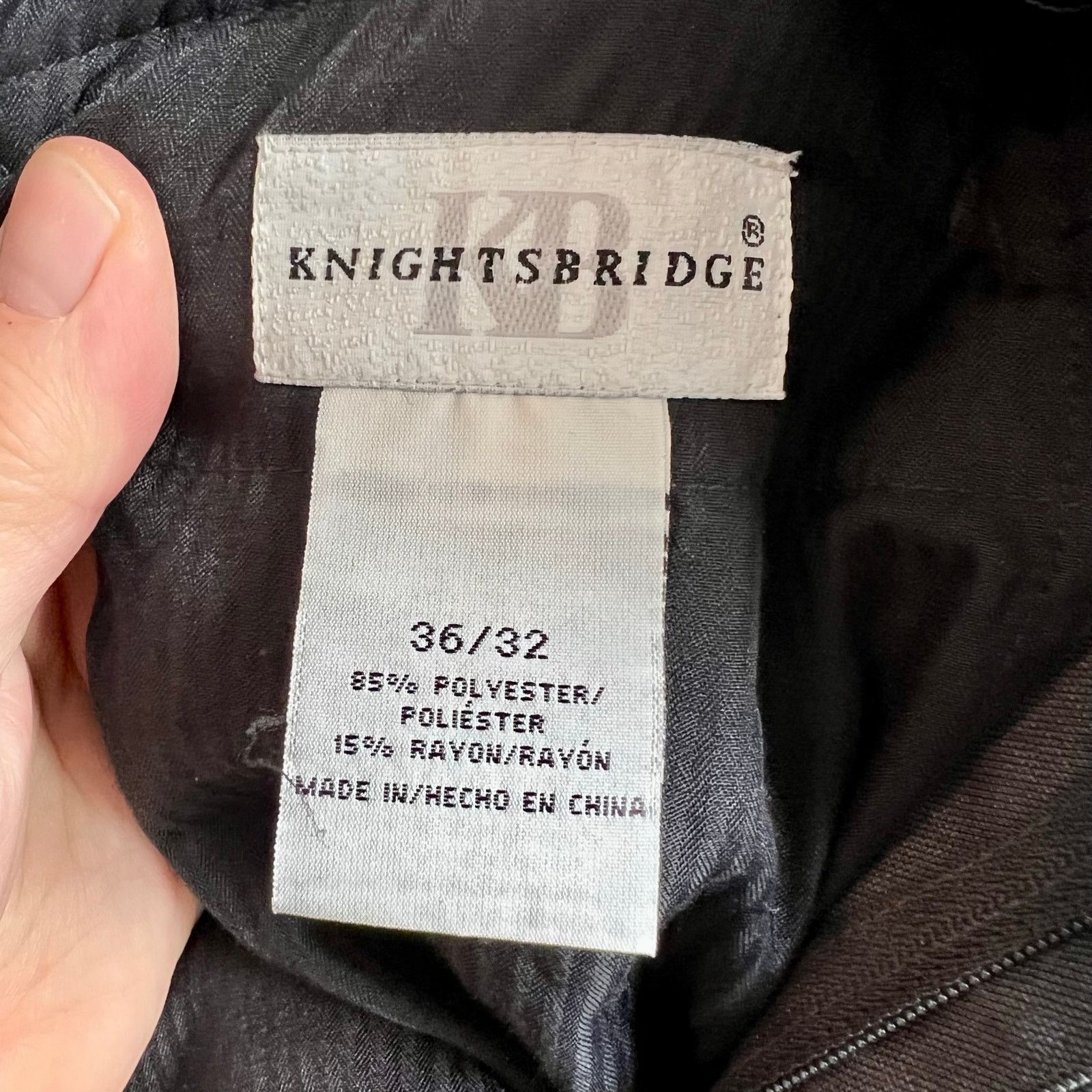 Knightsbridge Knightsbridge Poly Blend Men's Gray Dress Slacks W36X L32 Size US 36 / EU 52 - 4 Thumbnail