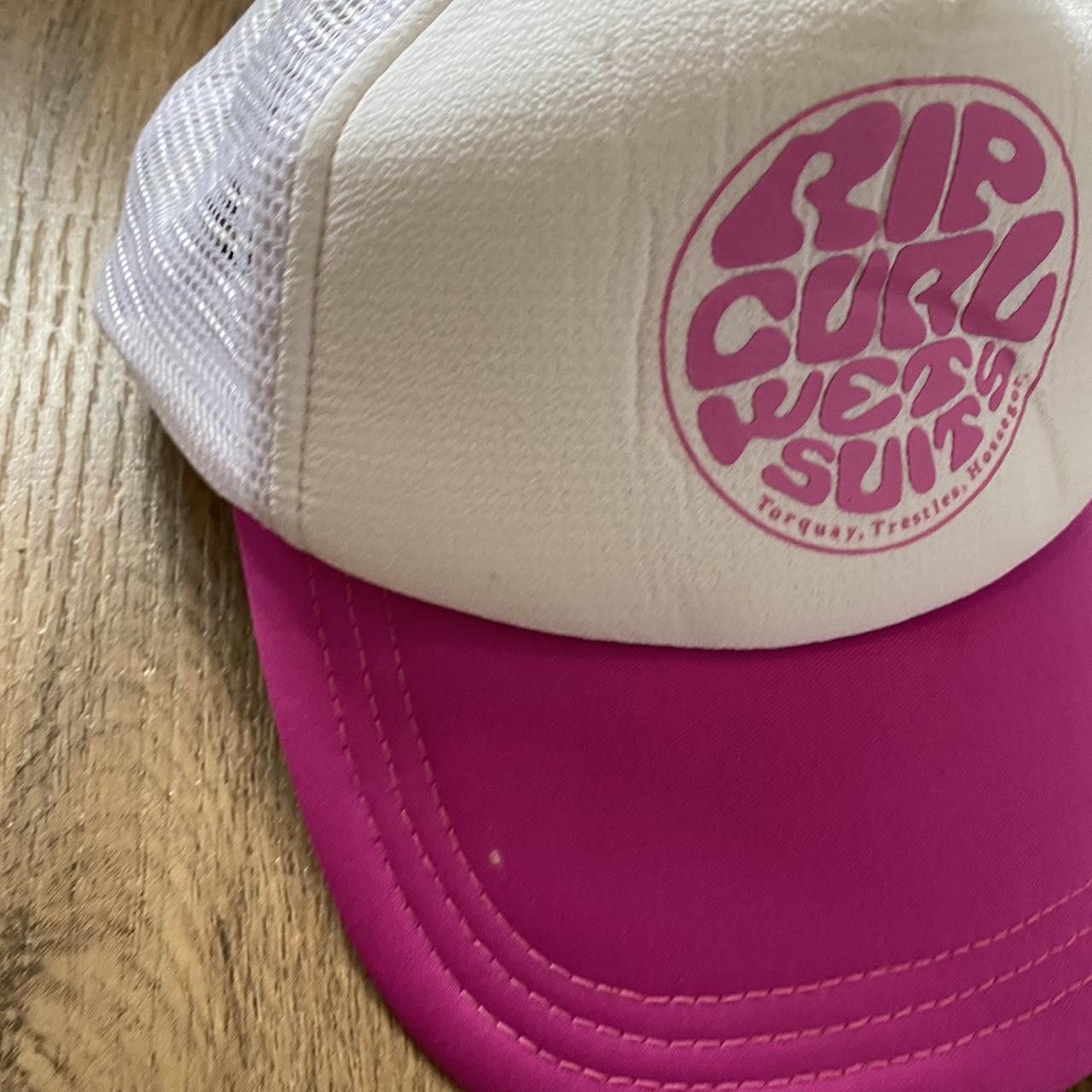 Other Pink and white Rip Curl wet suits trucker hat vintage Size ONE SIZE - 3 Thumbnail