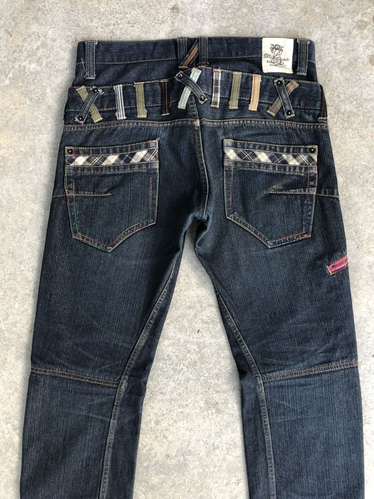 Hysteric Glamour Dominate Handcrafted Double Waist Distressed Jeans Size US 33 - 8 Thumbnail
