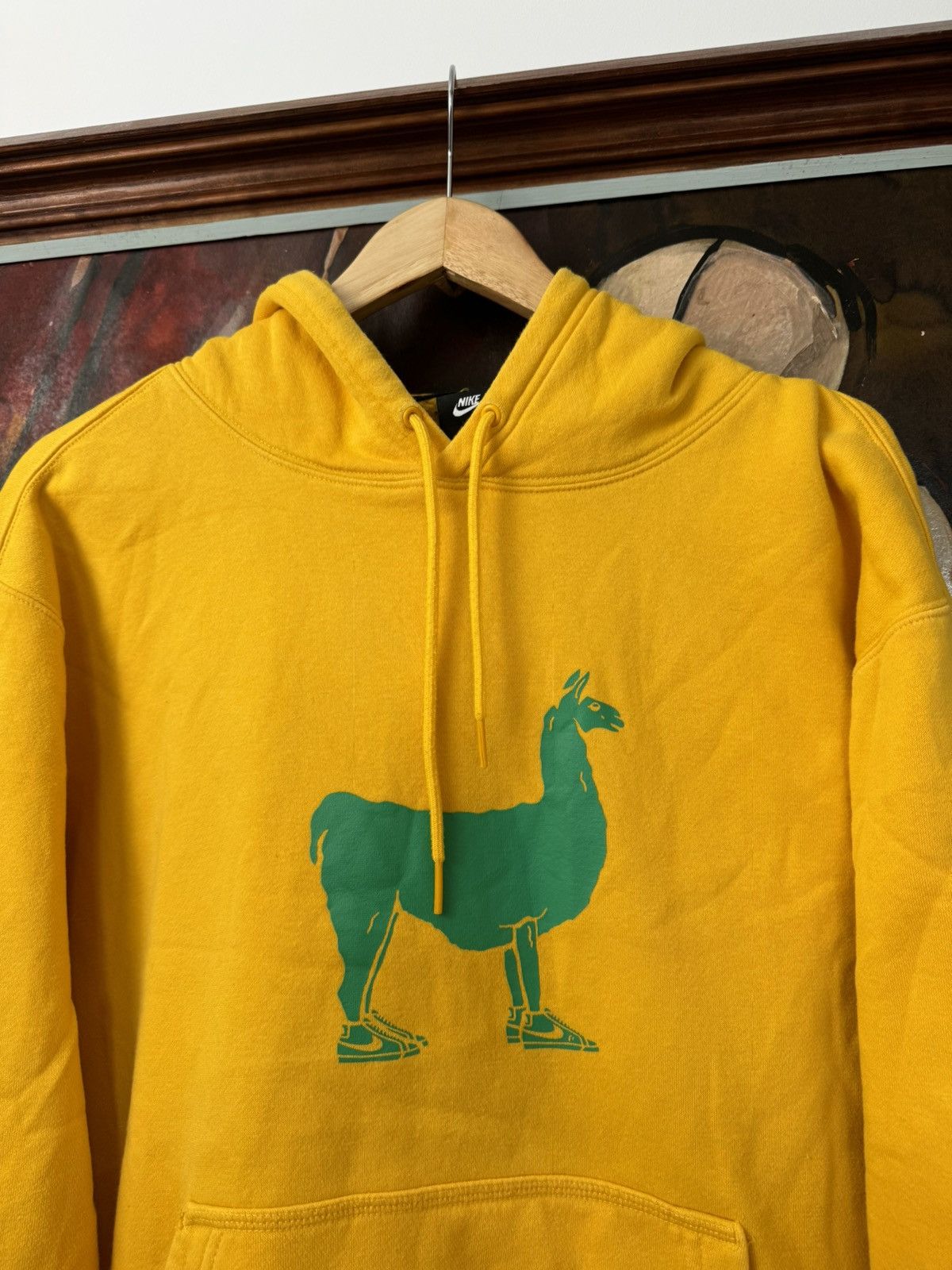 Nike Skategang Streetwear Nike SB Skateboarding Yellow Hoodie Skate Animal Print Rare Grailed