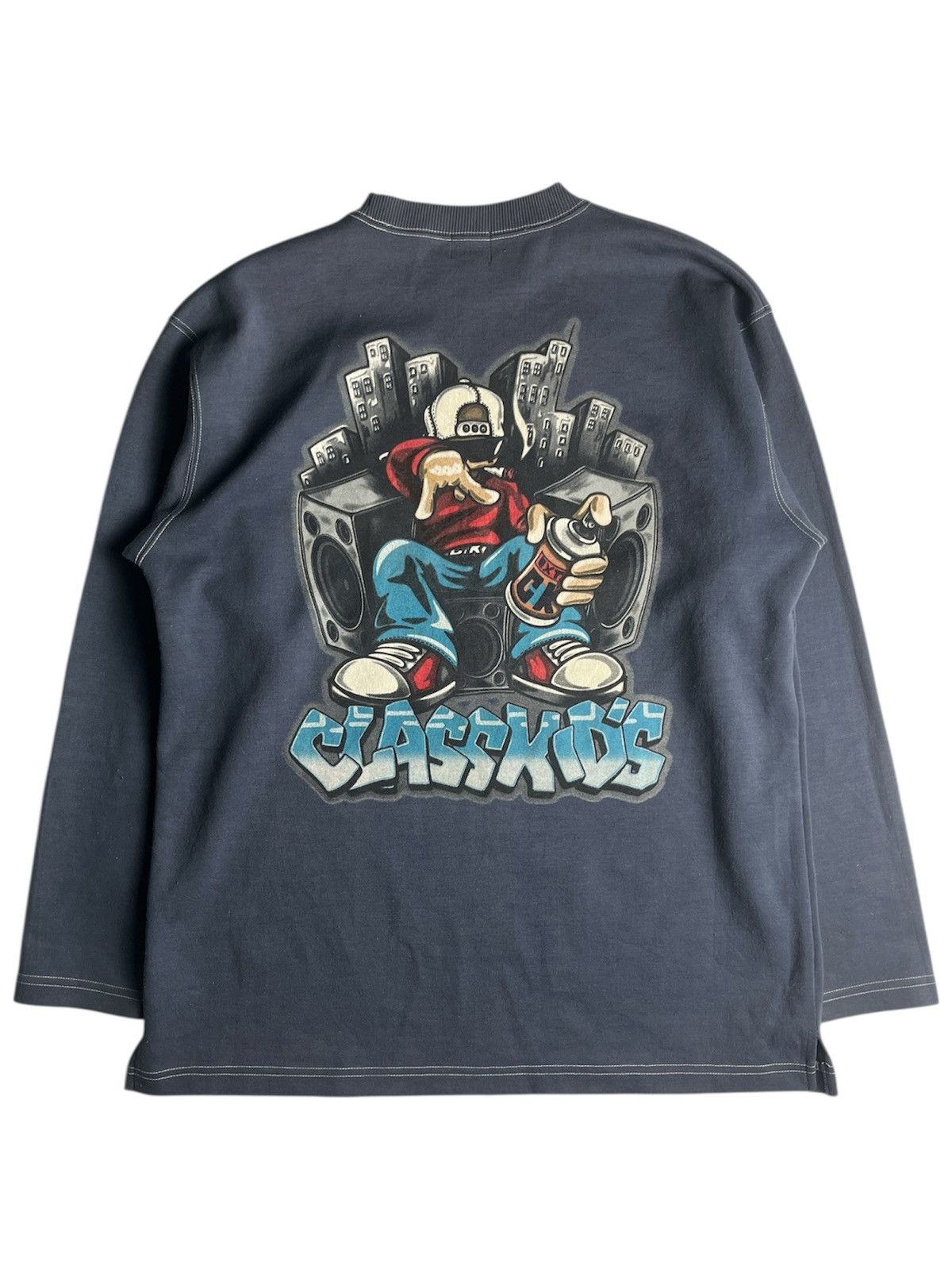 JNCO × Rap Tees × Rocawear Vintage Class Kid’s Graffiti Design Sweatshirt Size US L / EU 52-54 / 3 - 1 Thumbnail