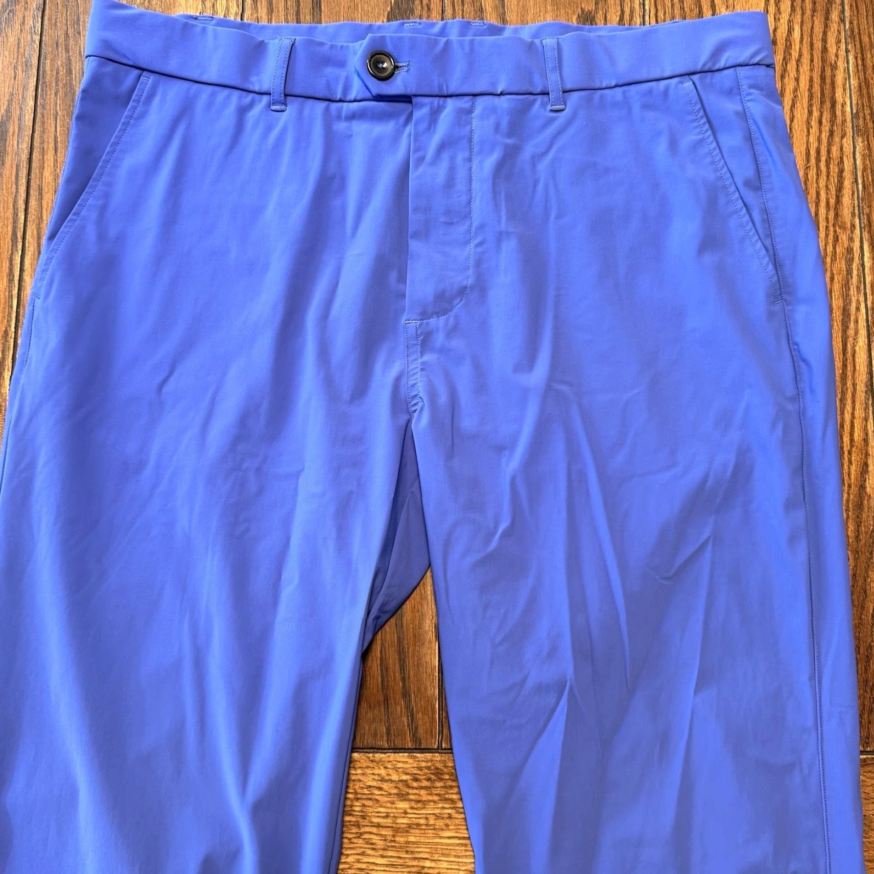 Vintage Greyson Pants Men’s 36x32 Blue Montauk Performance Stretch Golf Chino Fits 36x28 Size US 36 / EU 52 - 3 Thumbnail