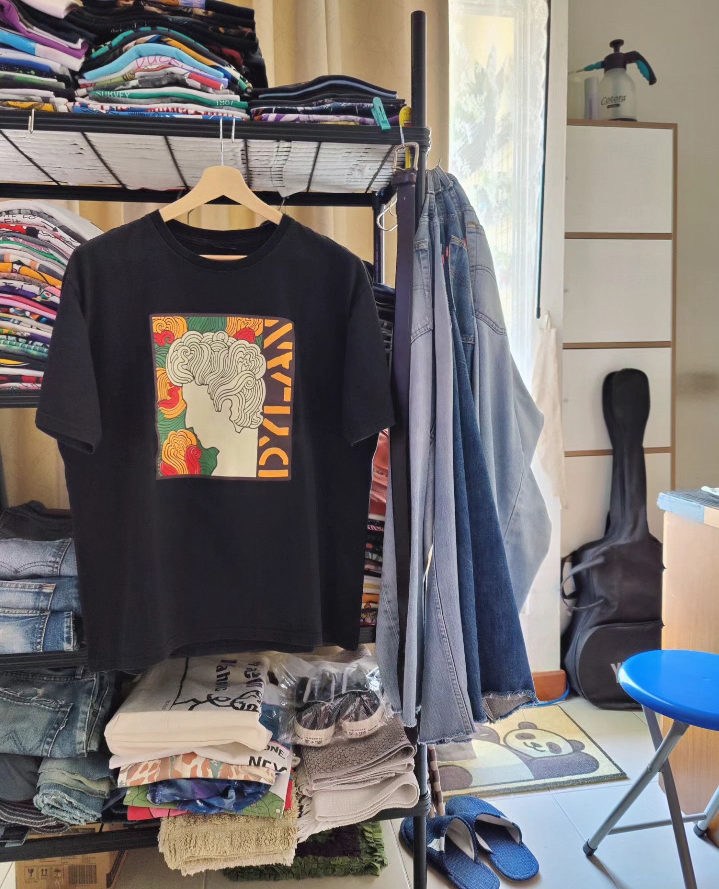 Band Tees × Vintage vintage Bob Dylan Psychedelic Design Art by Milton Glaser Size US XL / EU 56 / 4 - 1 Thumbnail