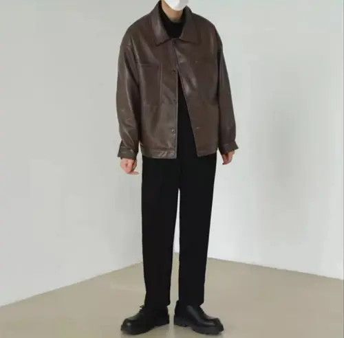 Vintage Madoka x Maya Korean fashion retro faux leather jacket Size US XL / EU 56 / 4 - 5 Thumbnail