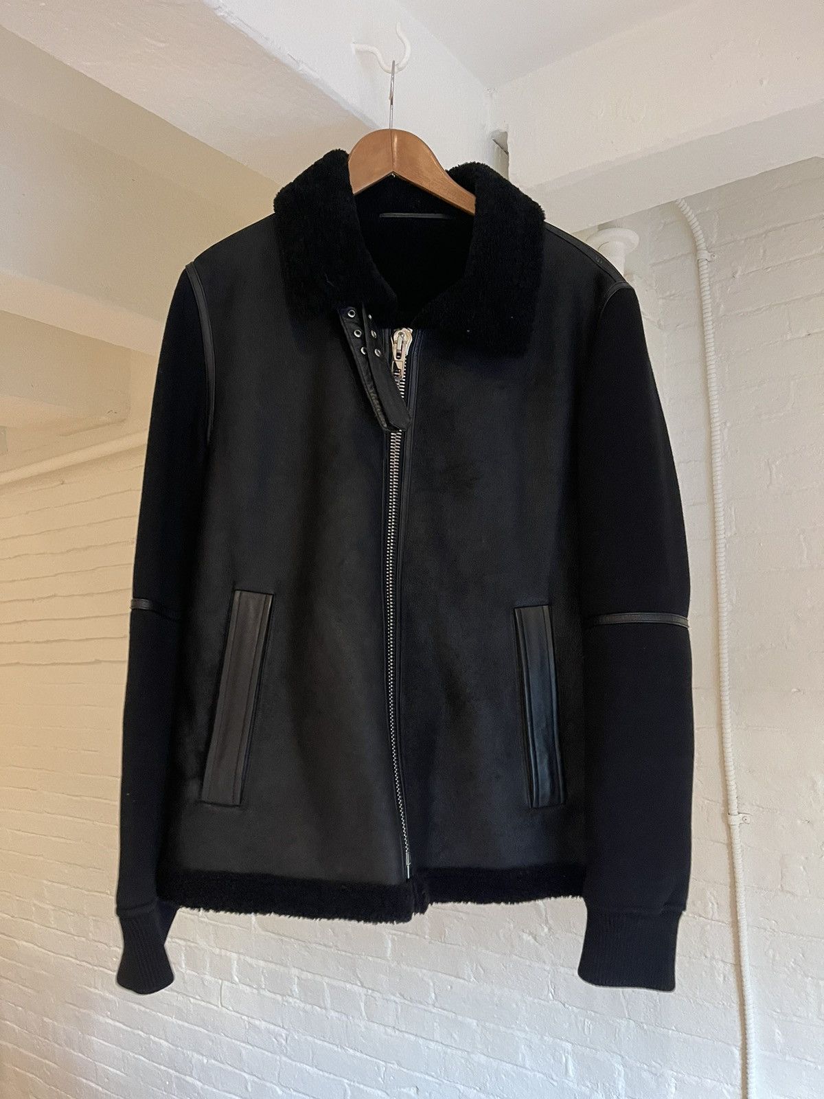 Givenchy Givenchy Shearling Neoprene Jacket Size US L / EU 52-54 / 3 - 2 Thumbnail
