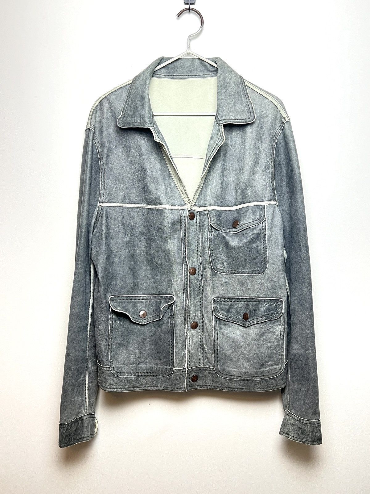 Giorgio Armani armani y2k reversible leather/suede jacket Size US L / EU 52-54 / 3 - 2 Thumbnail