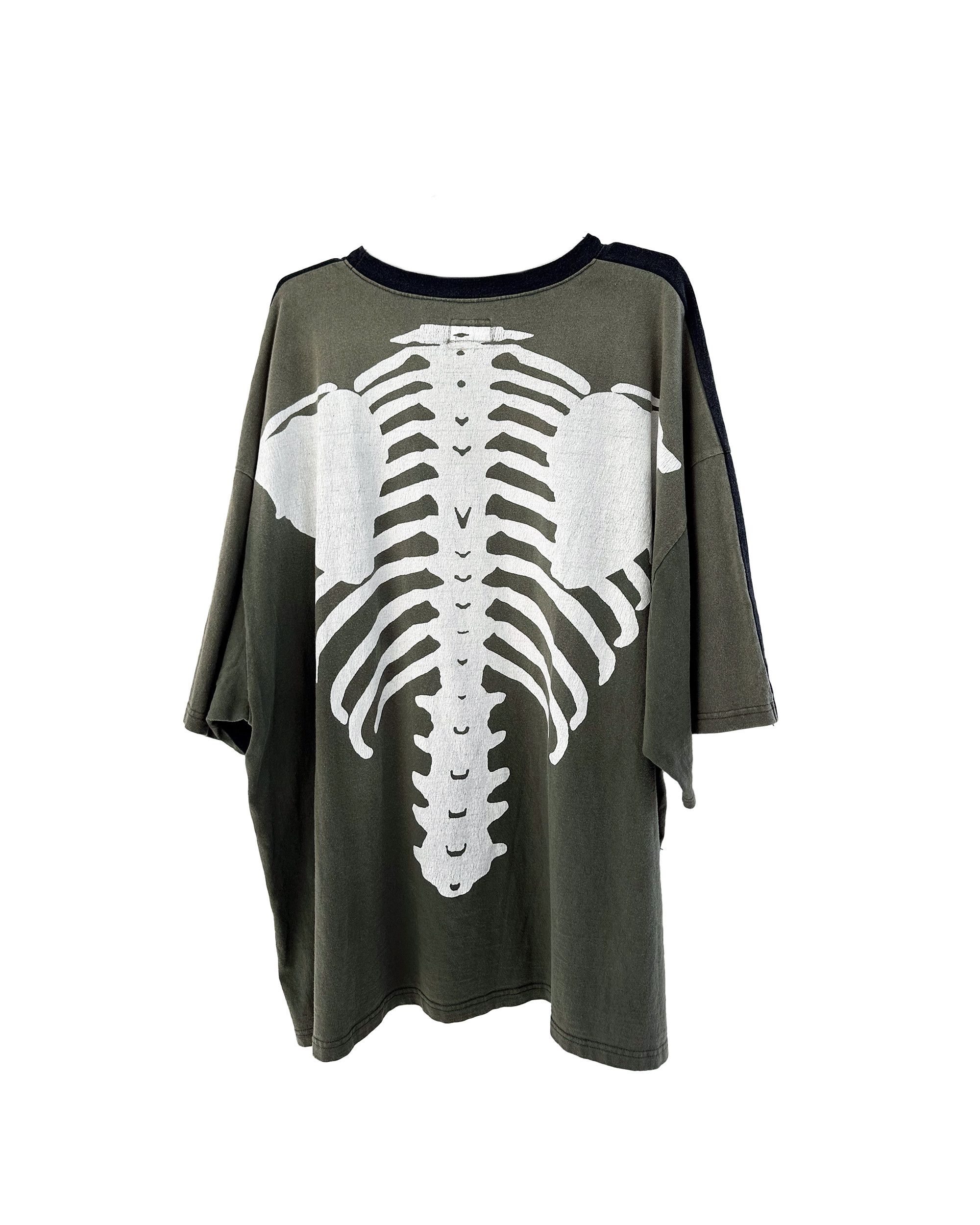 Kapital Kapital 2Tone Bone Tee Green & Black | Grailed