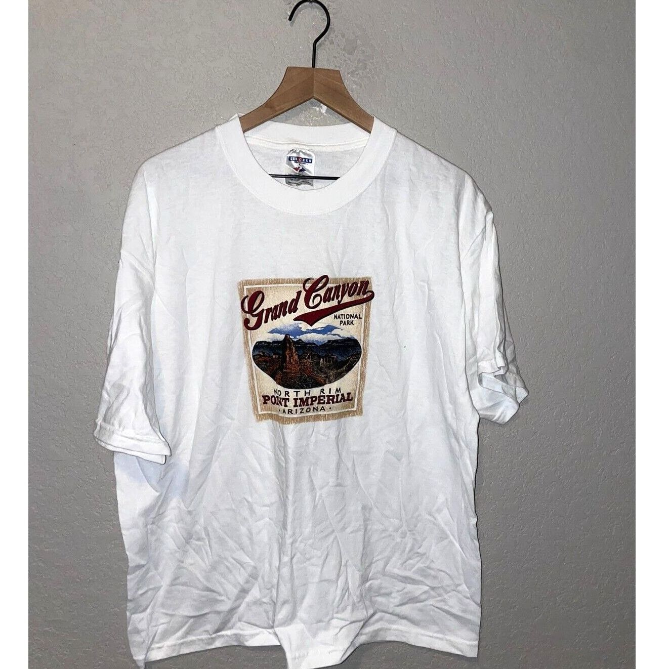 Jerzees Vintage Grand Canyon National Park Arizona XL White Shirt Size US XL / EU 56 / 4 - 1 Thumbnail