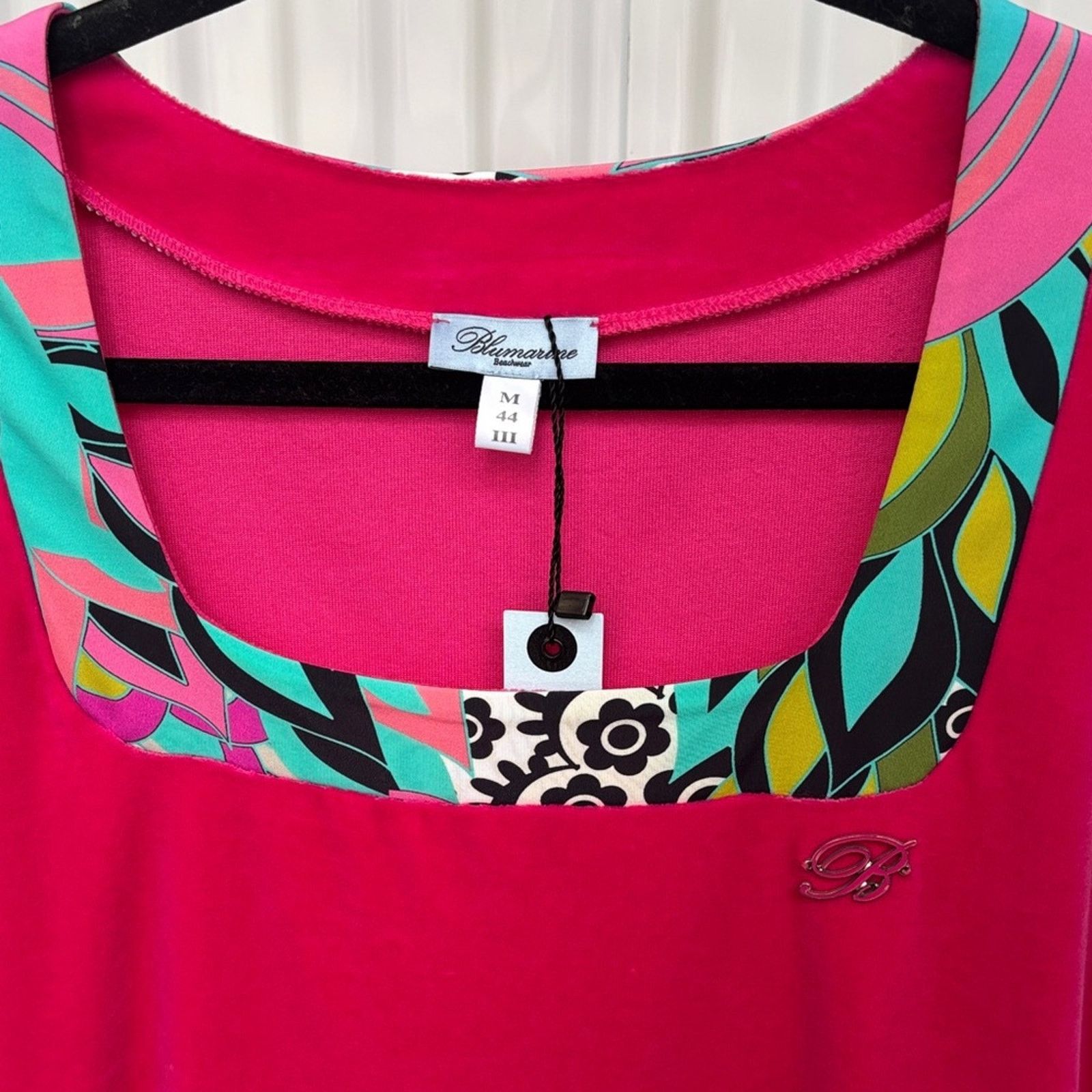 Blumarine NWT Blumarine Pink Sleeveless Dress Multicolor Accents M Size M / US 6-8 / IT 42-44 - 3 Thumbnail