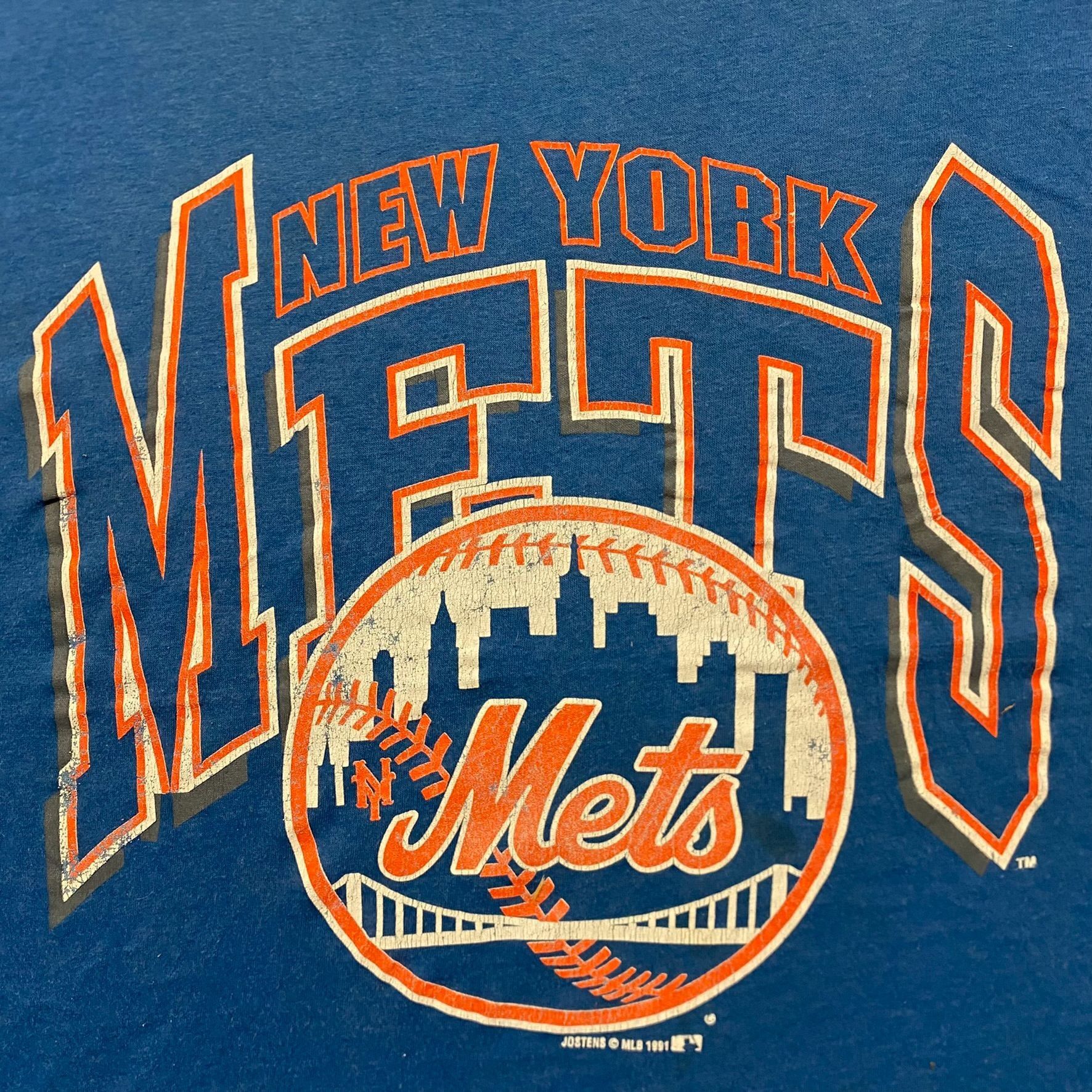 Vintage Vintage 90s Essential New York Mets Single Stitch T-Shirt Size US L / EU 52-54 / 3 - 3 Thumbnail