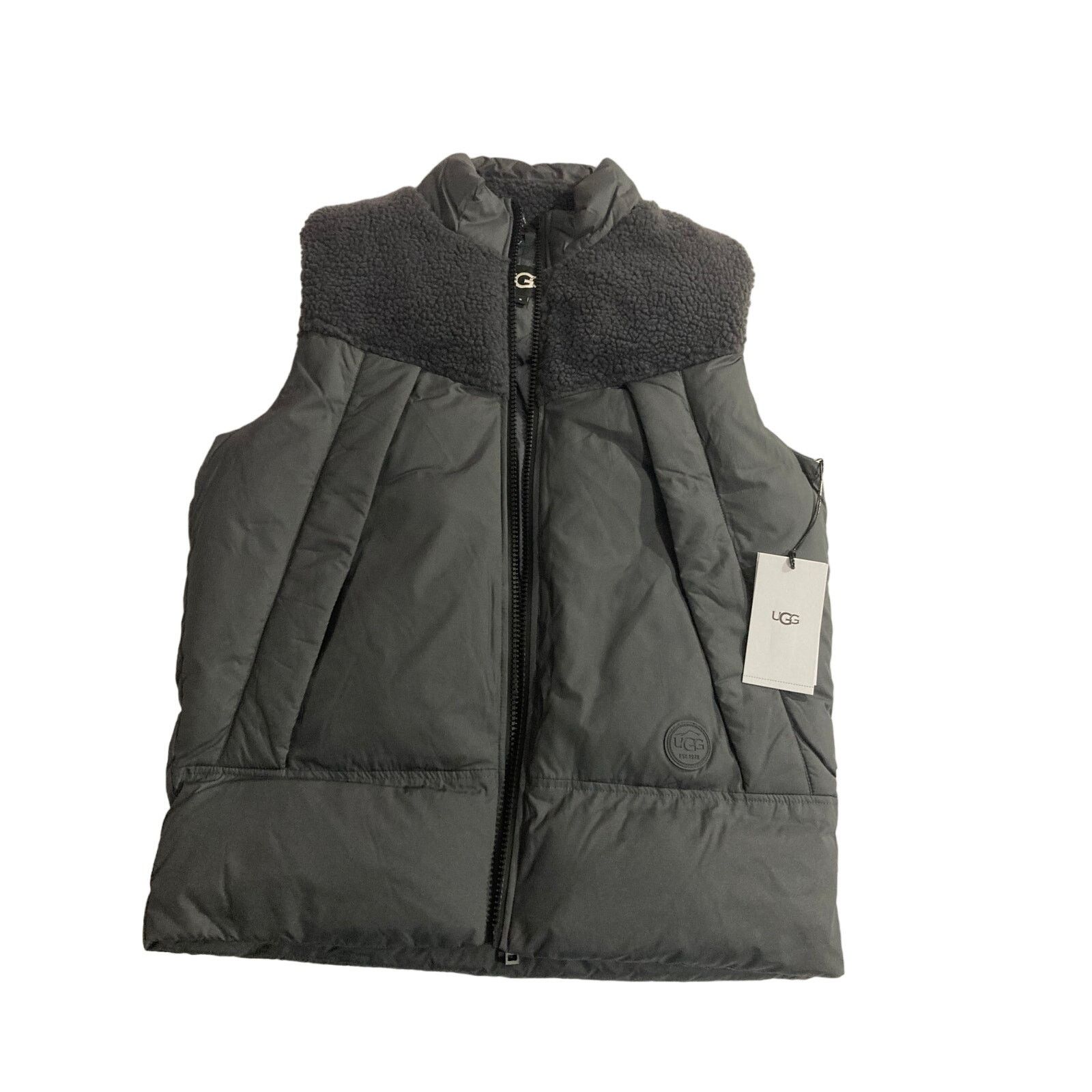 Ugg Ugg Australia Men’s Zoltan Sherpa Puffer Vest Sz Sm Das Gray Size US S / EU 44-46 / 1 - 1 Thumbnail