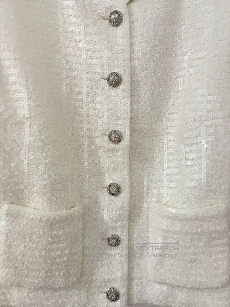 Chanel Chanel White sequined vest Size XS / US 0-2 / IT 36-38 - 4 Thumbnail