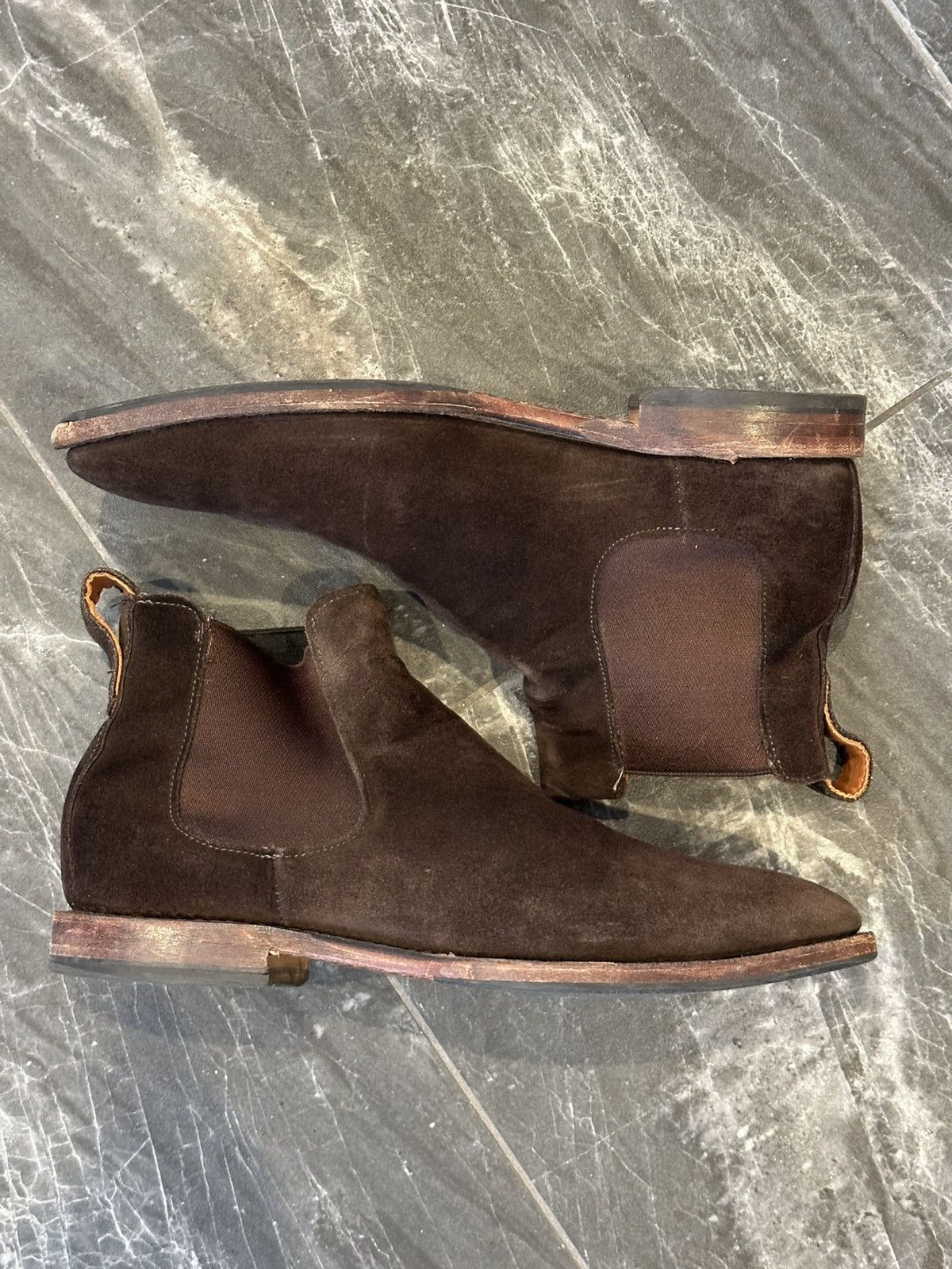 Allen Edmonds Suede Liverpool Chelsea Boots Size US 10 / EU 43 - 3 Thumbnail